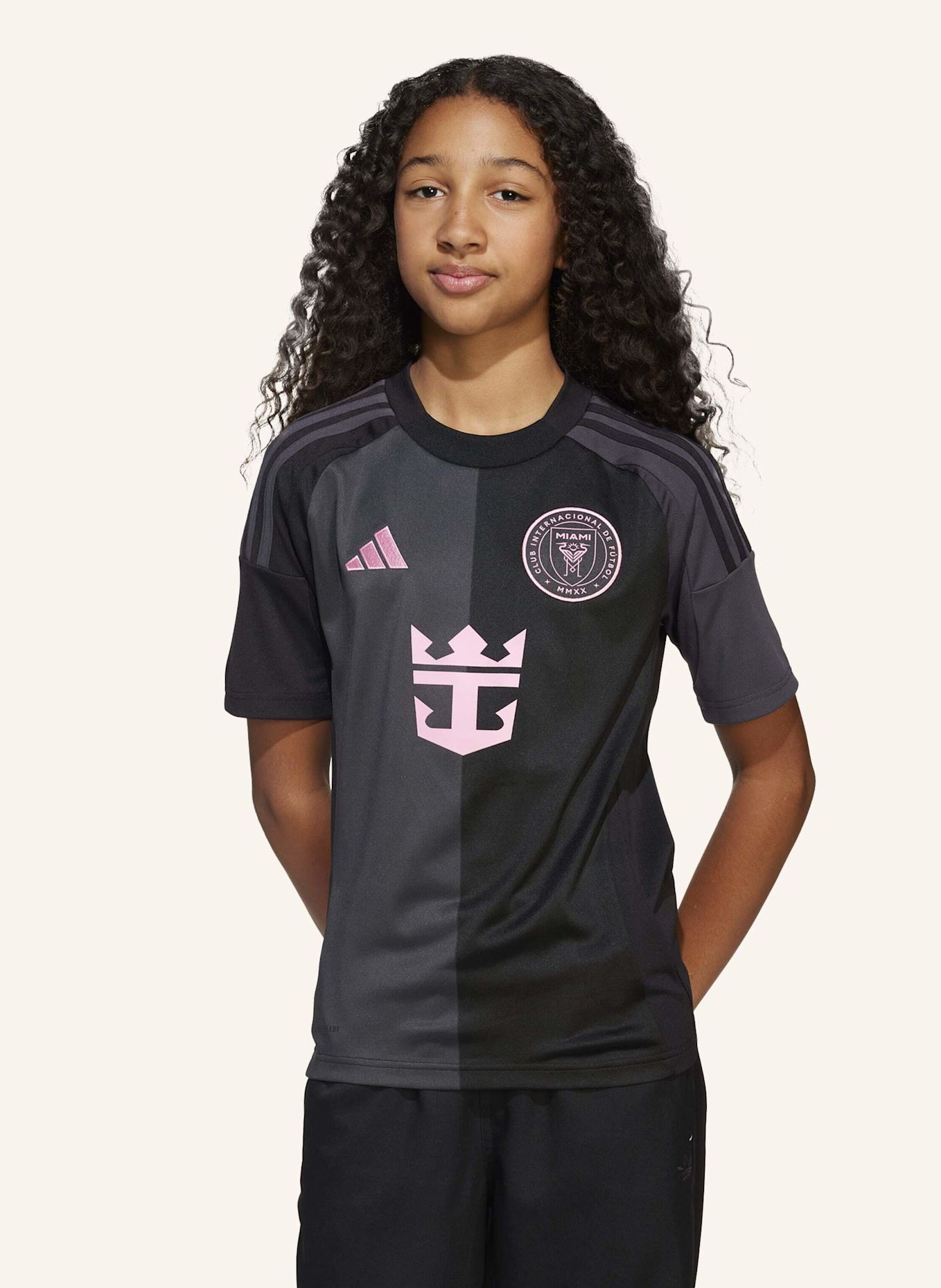 adidas INTER MIAMI CF 25/26 MESSI AUSWÄRTSTRIKOT: SCHWARZ