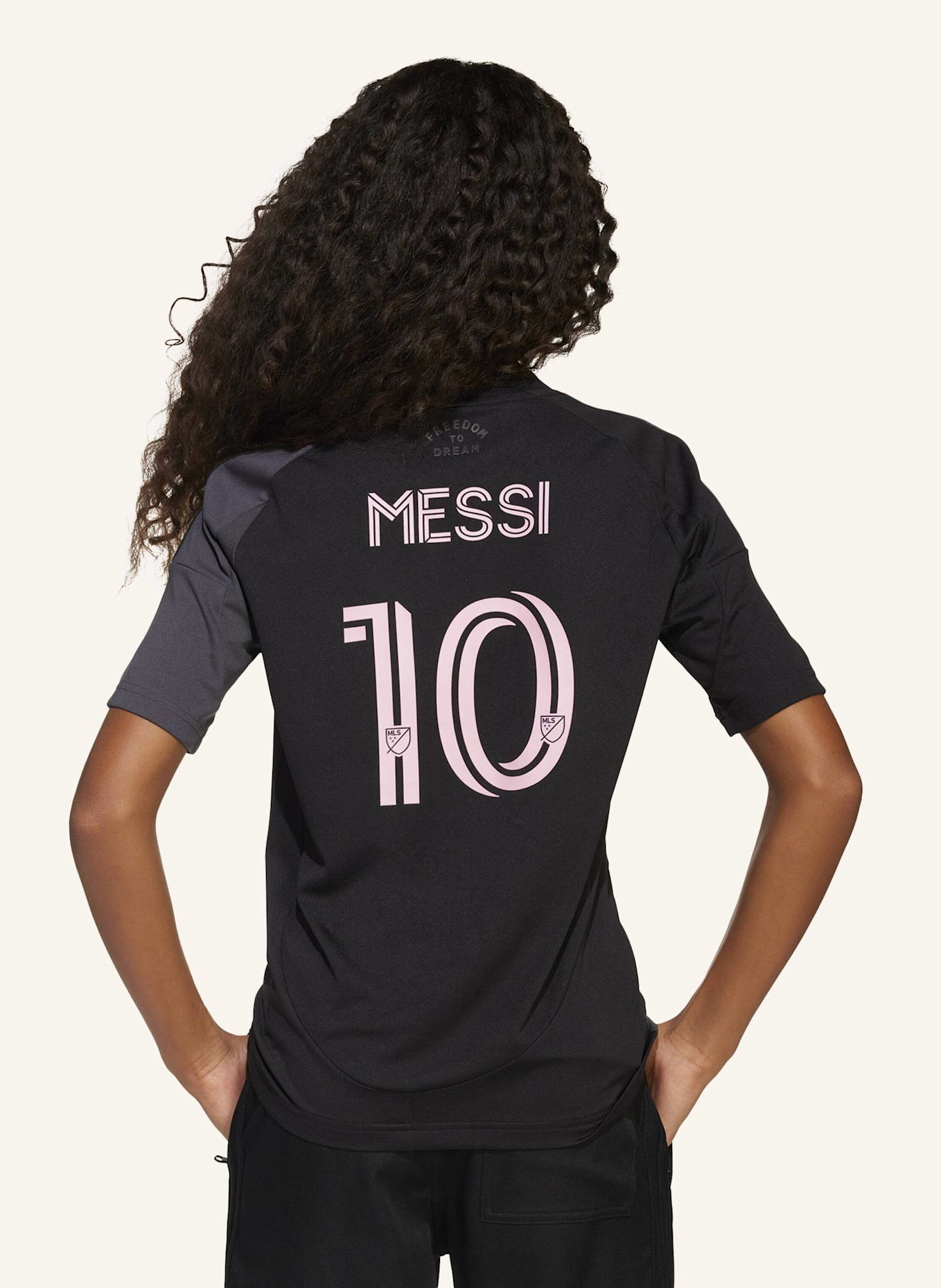 adidas INTER MIAMI CF 25/26 MESSI AUSWÄRTSTRIKOT: SCHWARZ