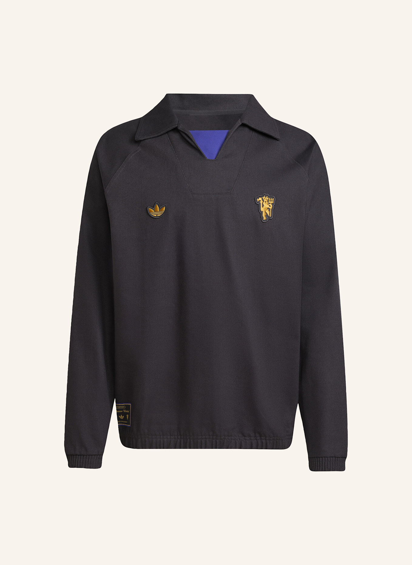 adidas Originals MANCHESTER UNITED TERRACE ICONS DRILL TOP: SCHWARZ