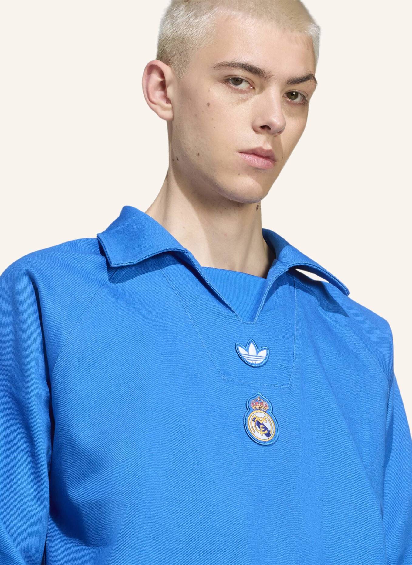 adidas Originals REAL MADRID TERRACE ICONS DRILL TOP: BLAU
