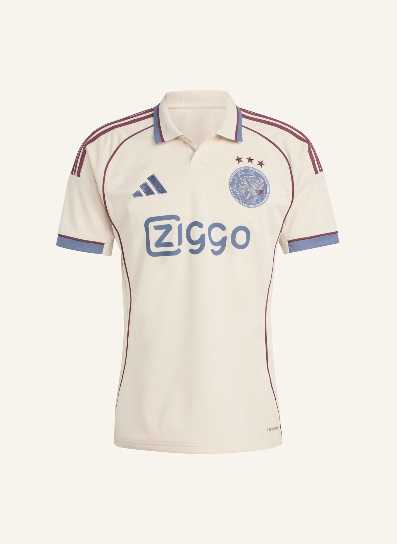 adidas AJAX AMSTERDAM 25/26 AUSWEICHTRIKOT: BEIGE