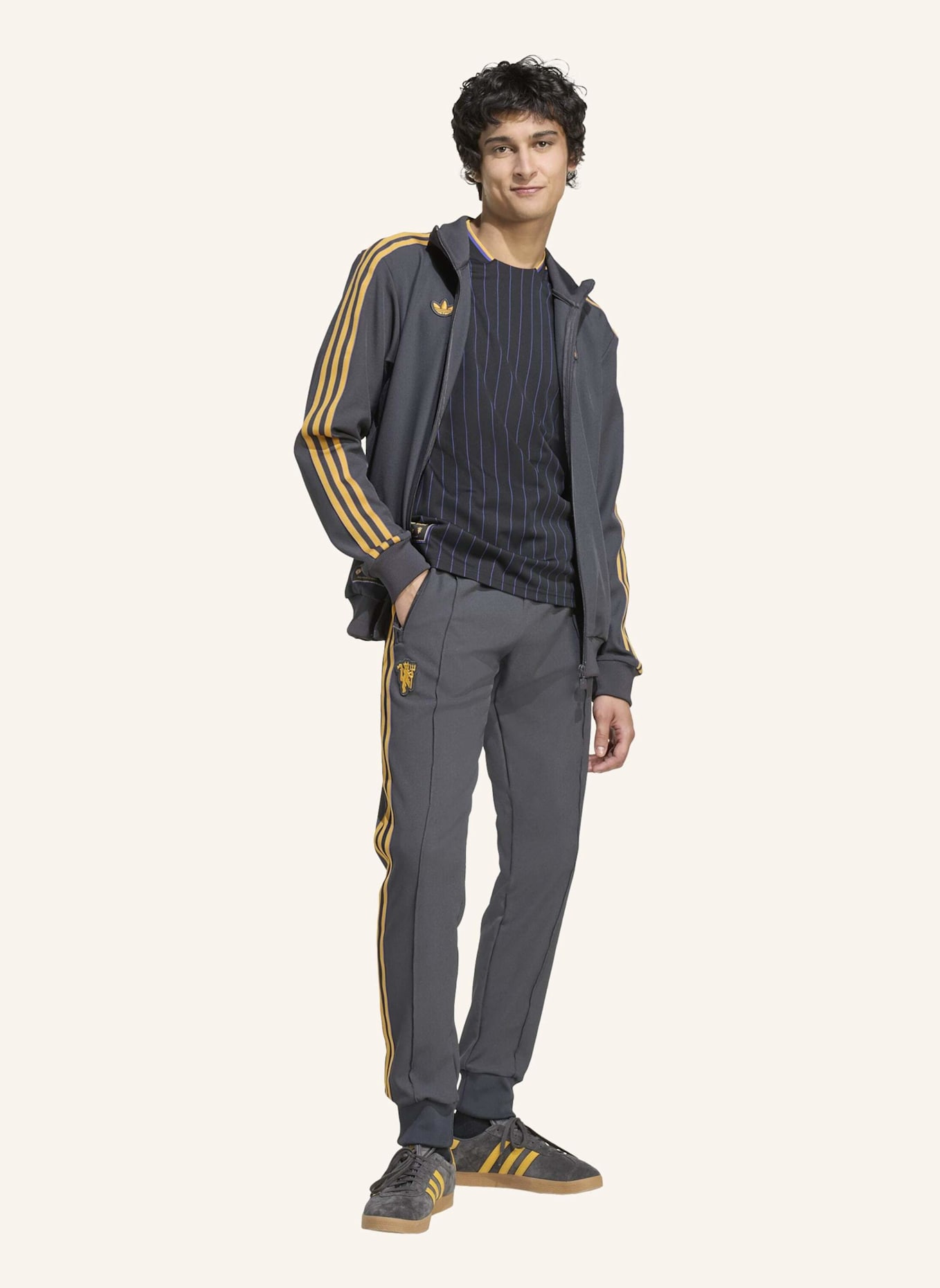 adidas Originals MANCHESTER UNITED TERRACE ICONS ORIGINALS JACKE: SCHWARZ