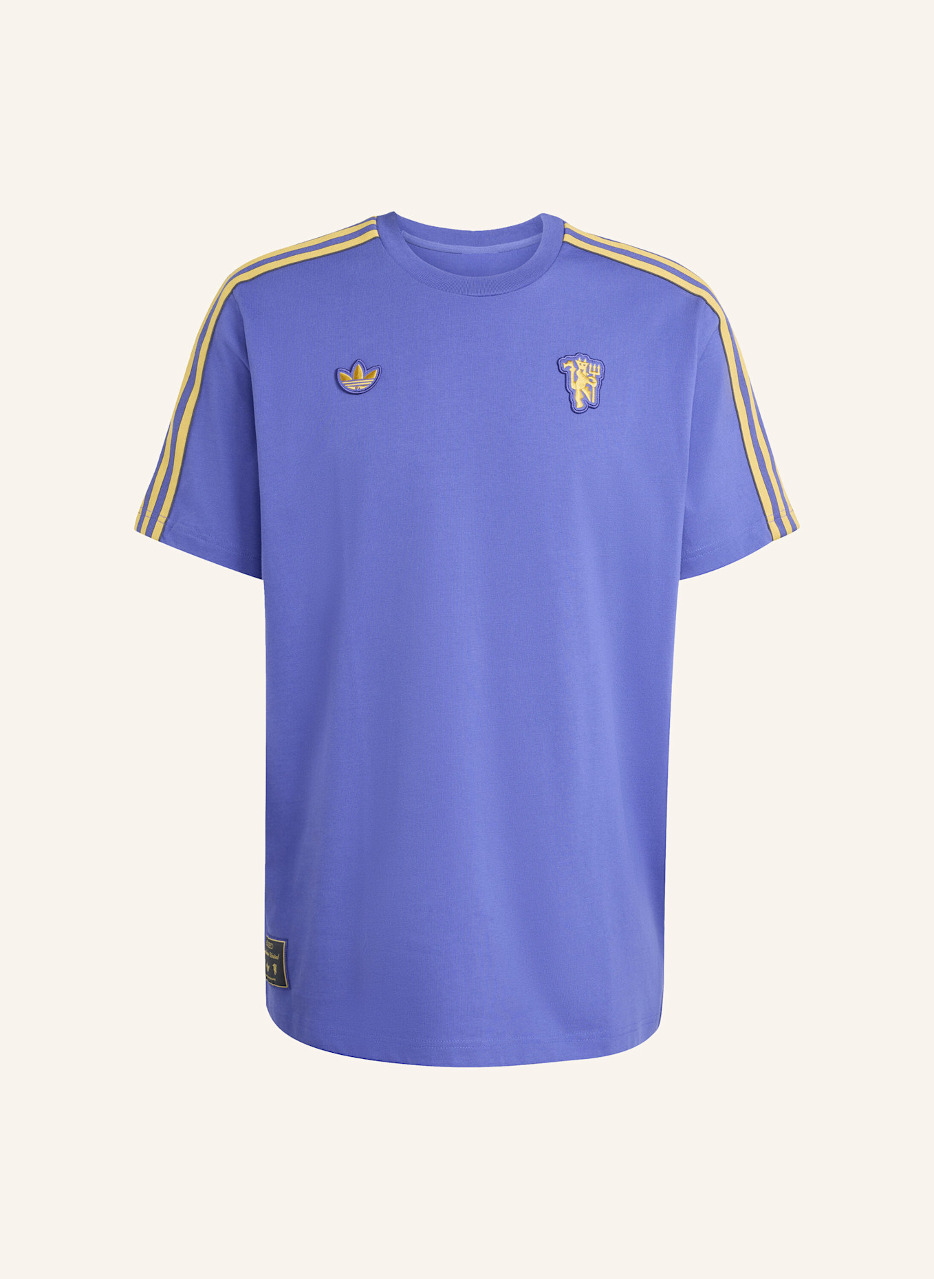 adidas Originals MANCHESTER UNITED TERRACE ICONS T-SHIRT: BLAU