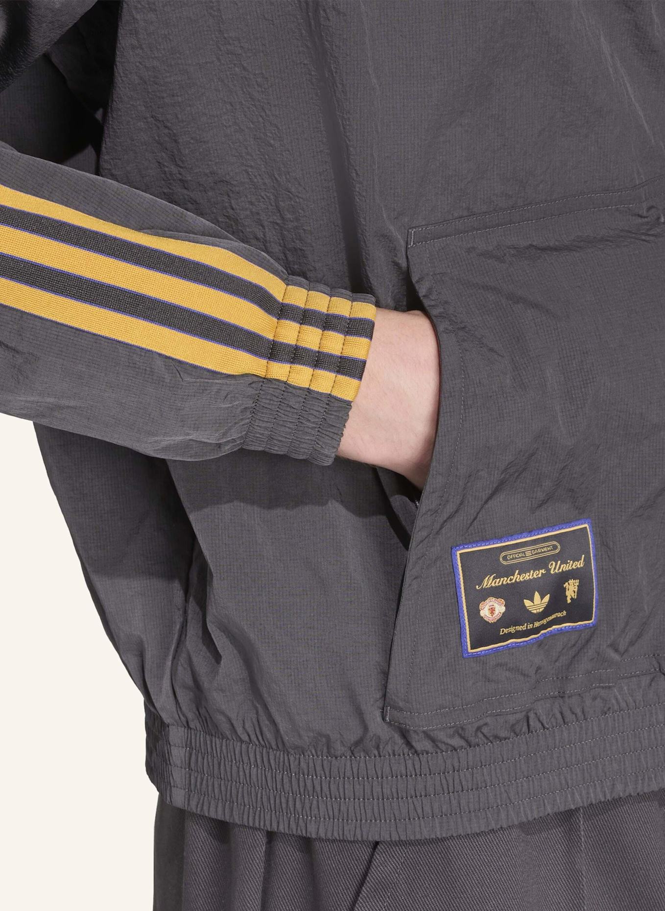 adidas Originals MANCHESTER UNITED TERRACE ICONS HALF-ZIP JACKE: SCHWARZ