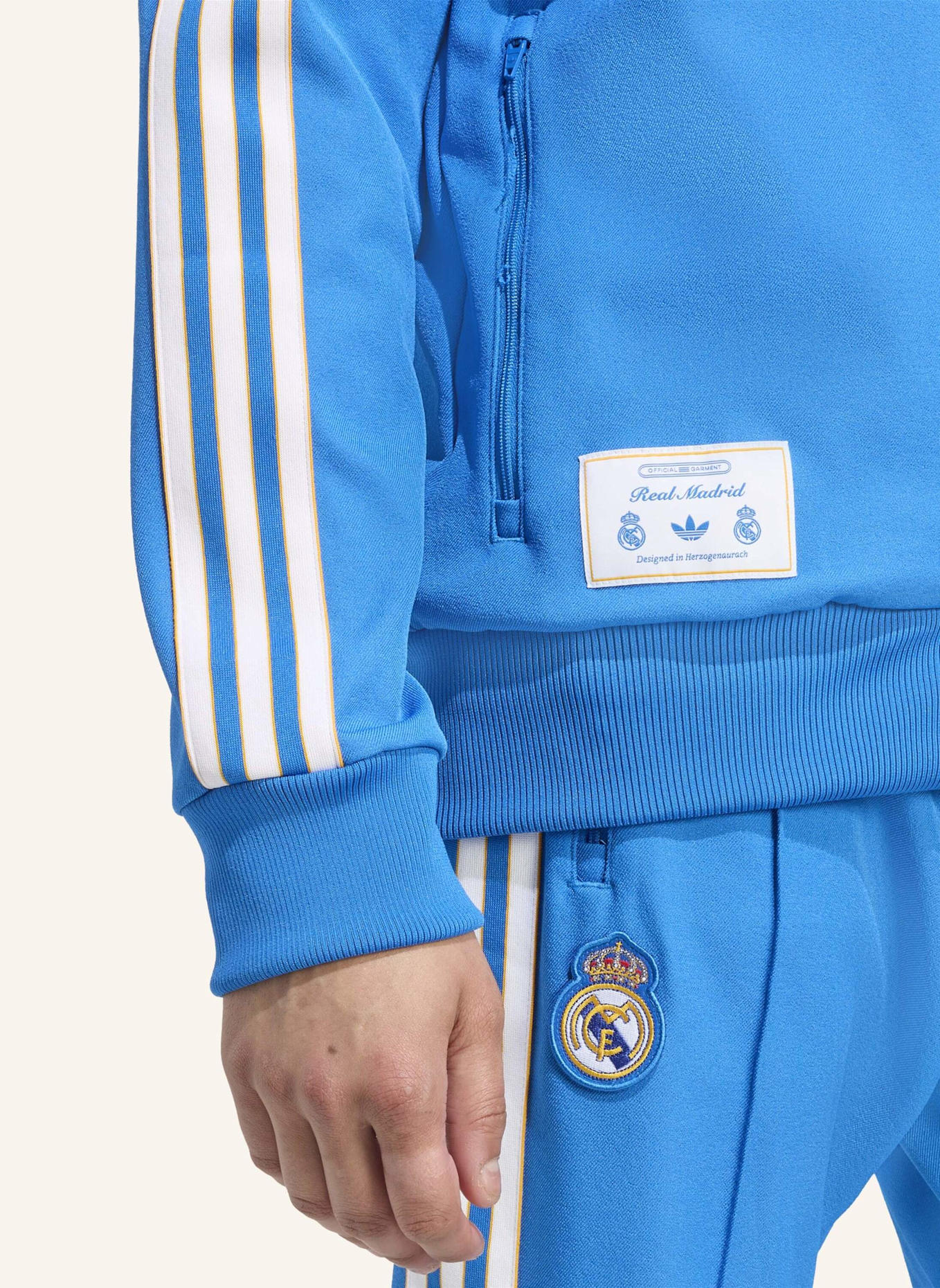 adidas Originals REAL MADRID TERRACE ICONS TRACK TOP: BLAU