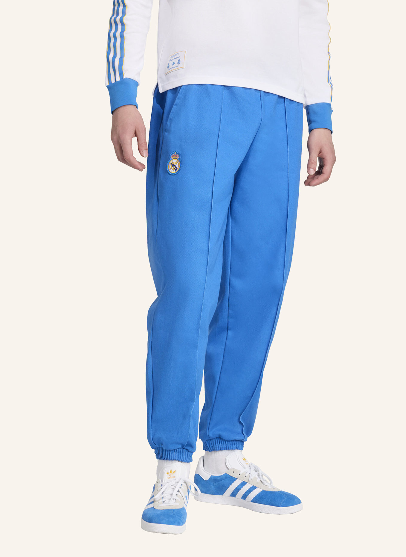 adidas Originals REAL MADRID TERRACE ICONS DRILL HOSE: BLAU