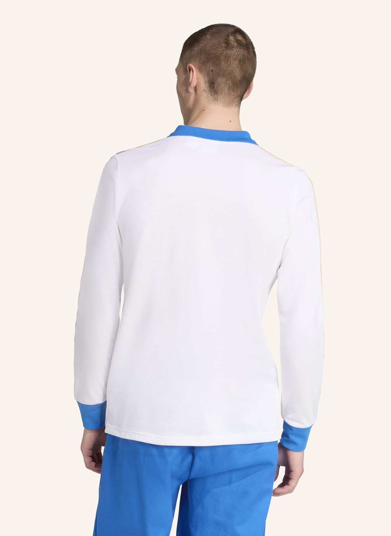 adidas Originals REAL MADRID TERRACE ICONS LANGÄRMELIGES POLOSHIRT: WEISS