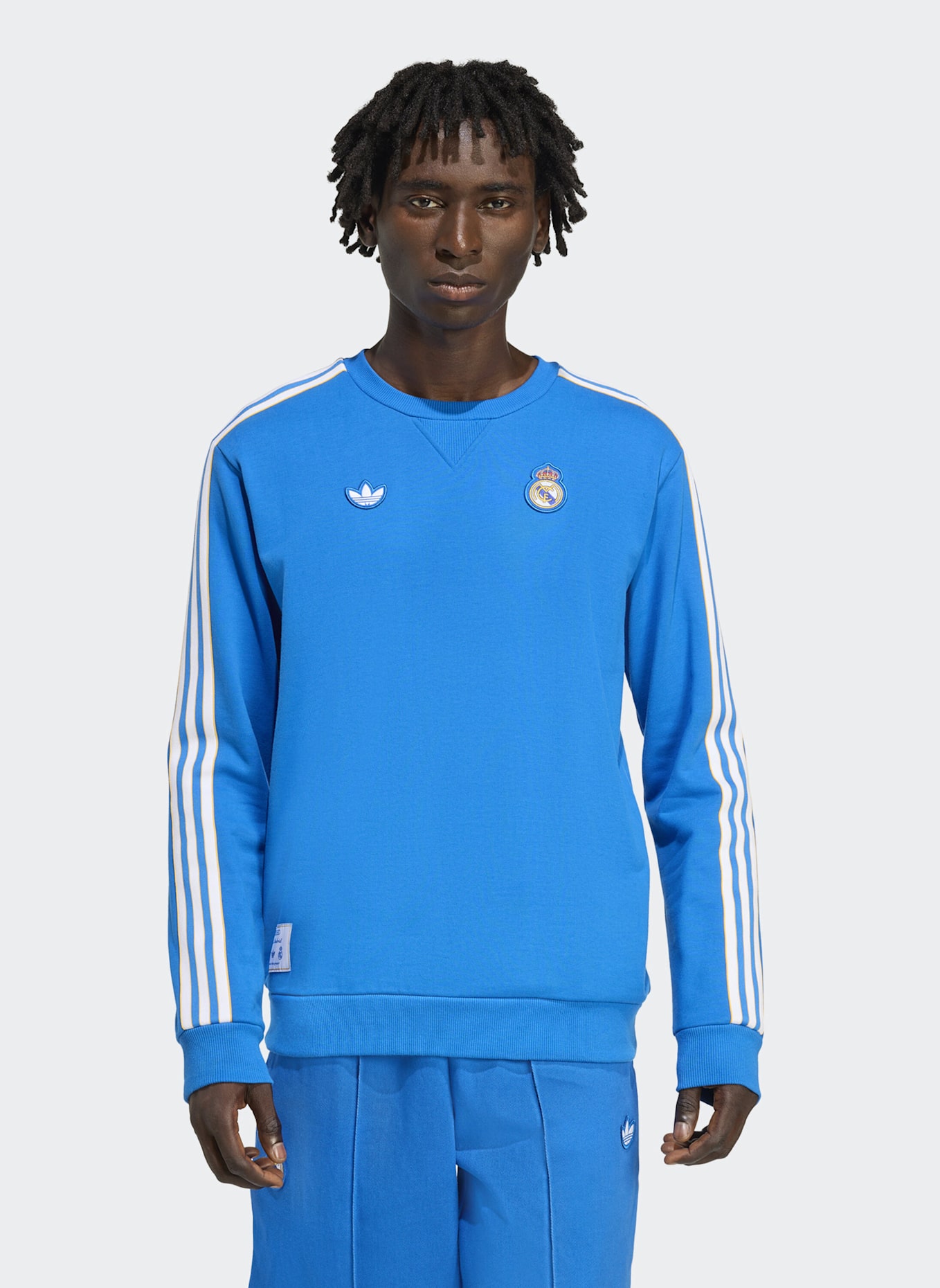 adidas Originals REAL MADRID TERRACE ICONS SWEATSHIRT: BLAU
