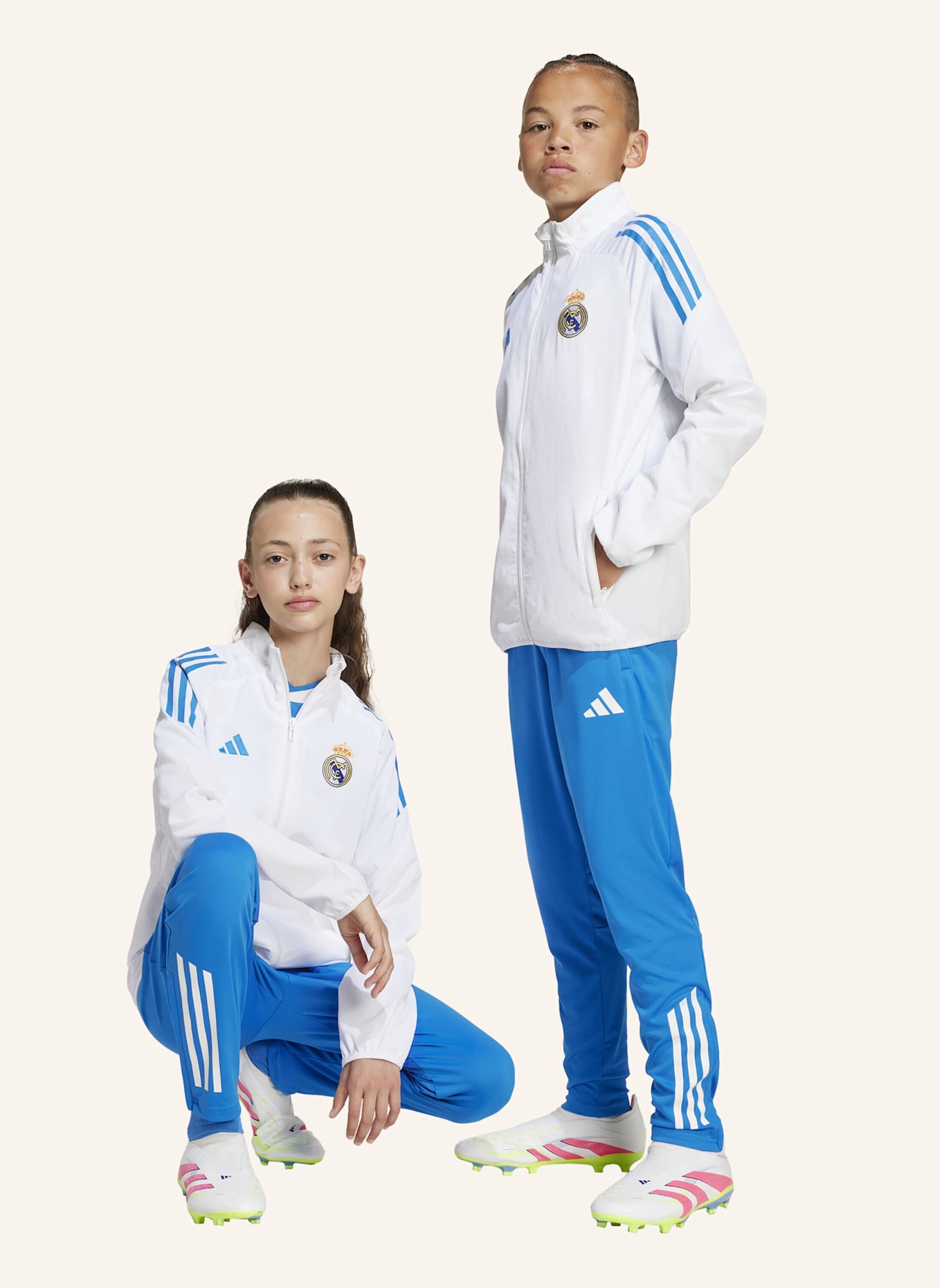 adidas REAL MADRID TIRO 25 COMPETITION KIDS TRAININGSHOSE: BLAU