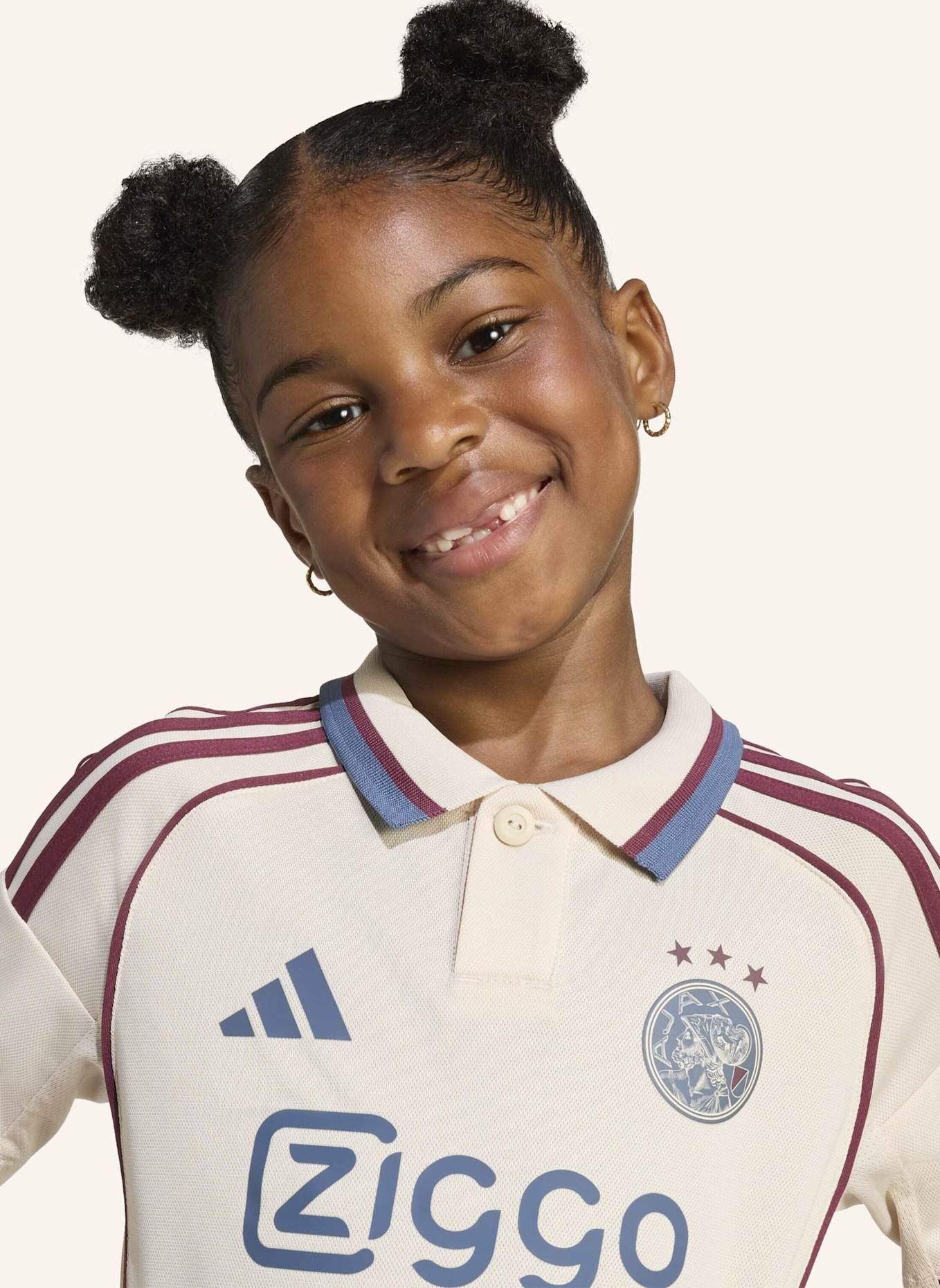 adidas AJAX 25/26 KIDS MINI-AUSWEICHAUSRÜSTUNG KINDER: BEIGE