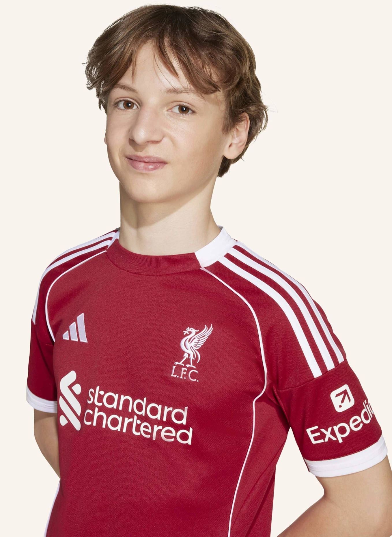 adidas LIVERPOOL FC 25/26 HEIMTRIKOT KINDER: ROT