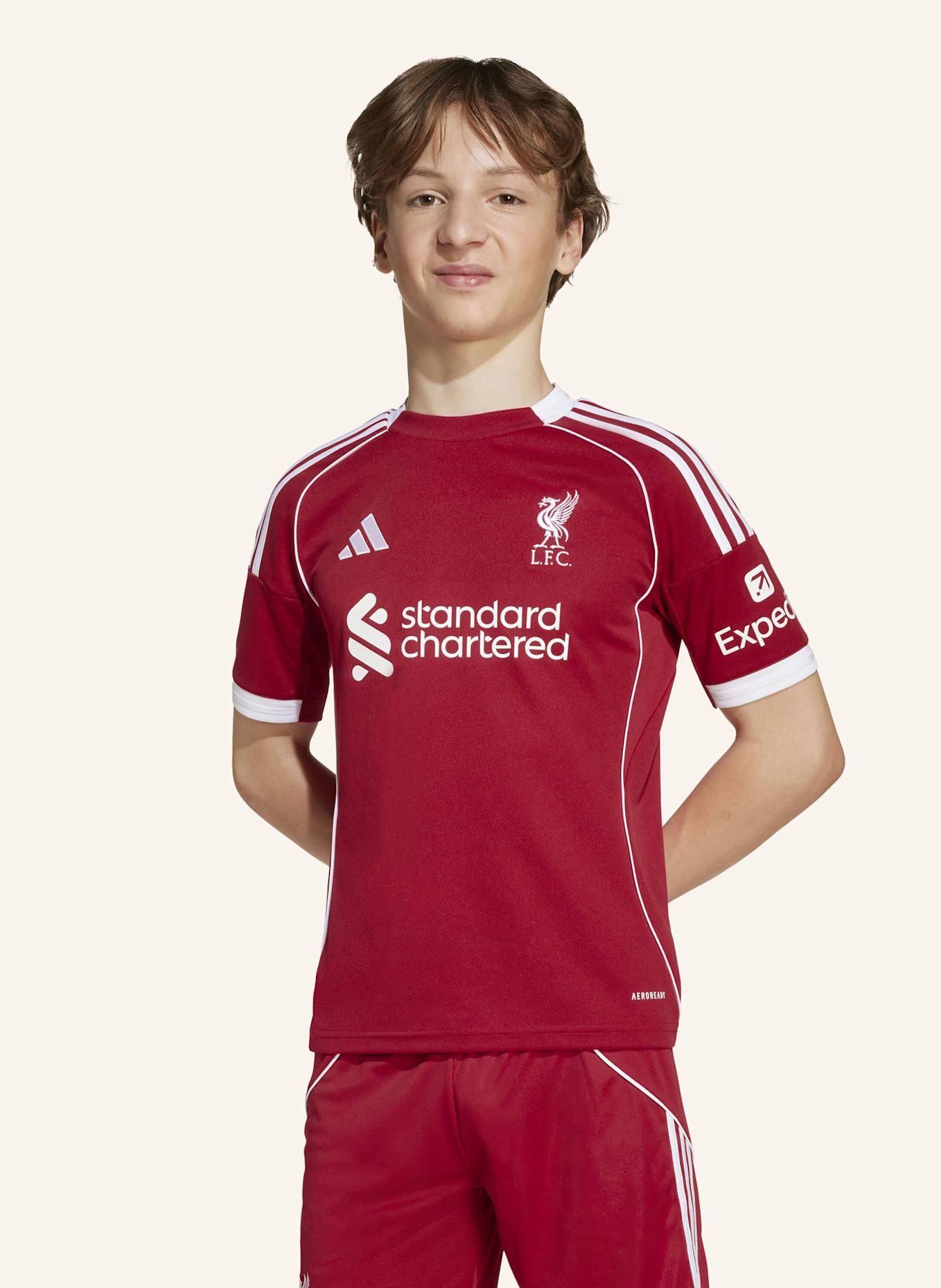 adidas LIVERPOOL FC 25/26 HEIMTRIKOT KINDER: ROT