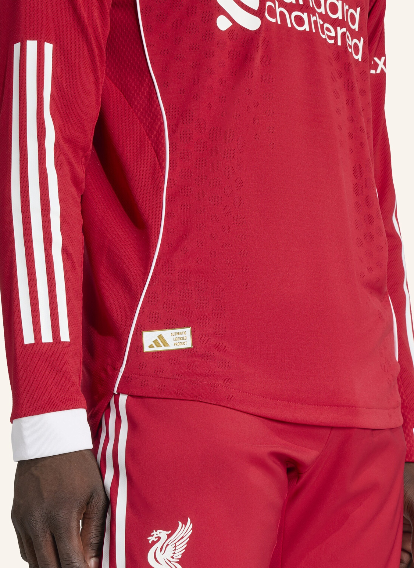 adidas FC LIVERPOOL 25/26 LANGÄRMELIGES HEIMTRIKOT AUTHENTIC: ROT