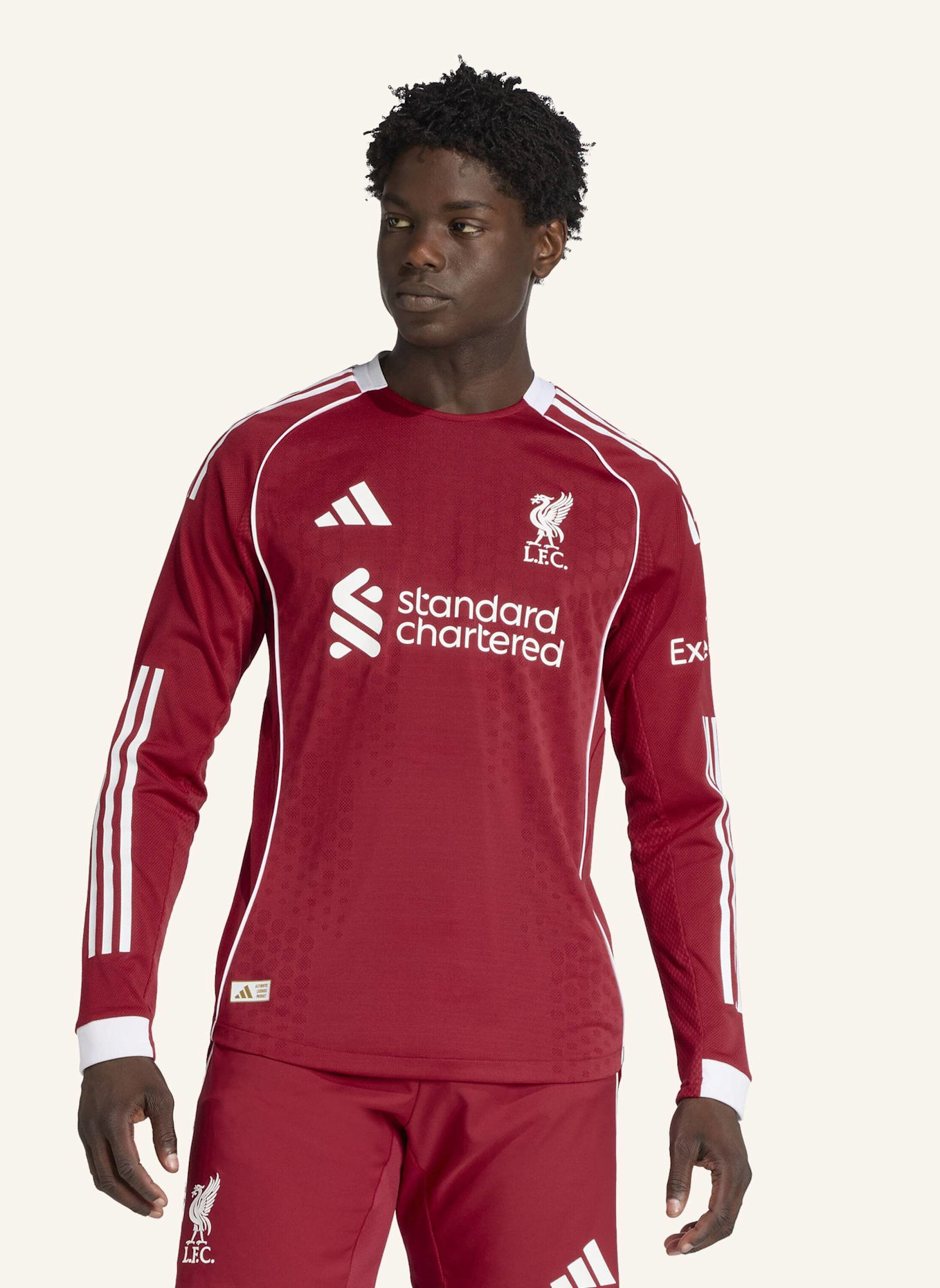 adidas FC LIVERPOOL 25/26 LANGÄRMELIGES HEIMTRIKOT AUTHENTIC: ROT
