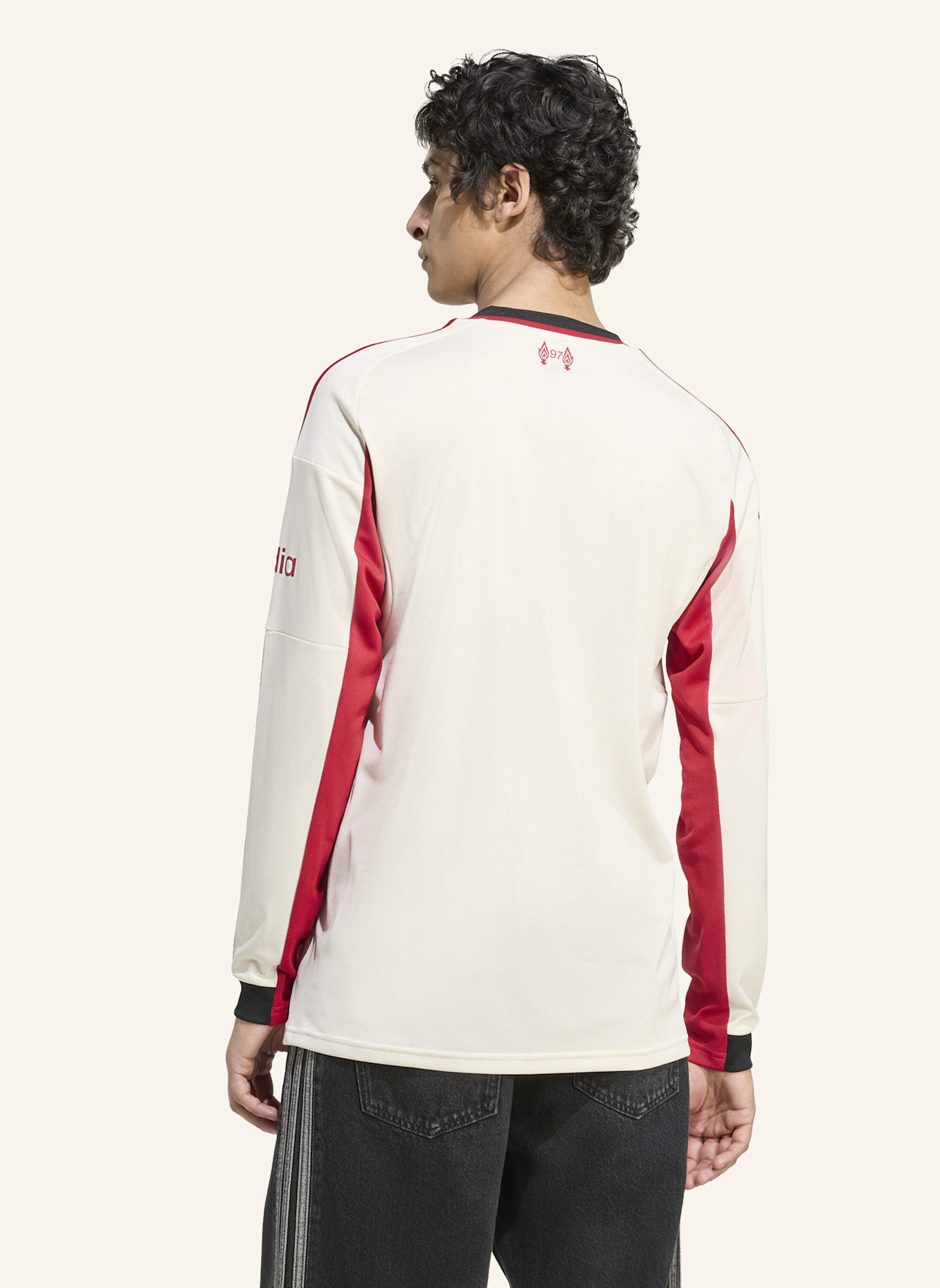 adidas FC LIVERPOOL 25/26 AUSWÄRTSTRIKOT, LANGÄRMLIG: WEISS
