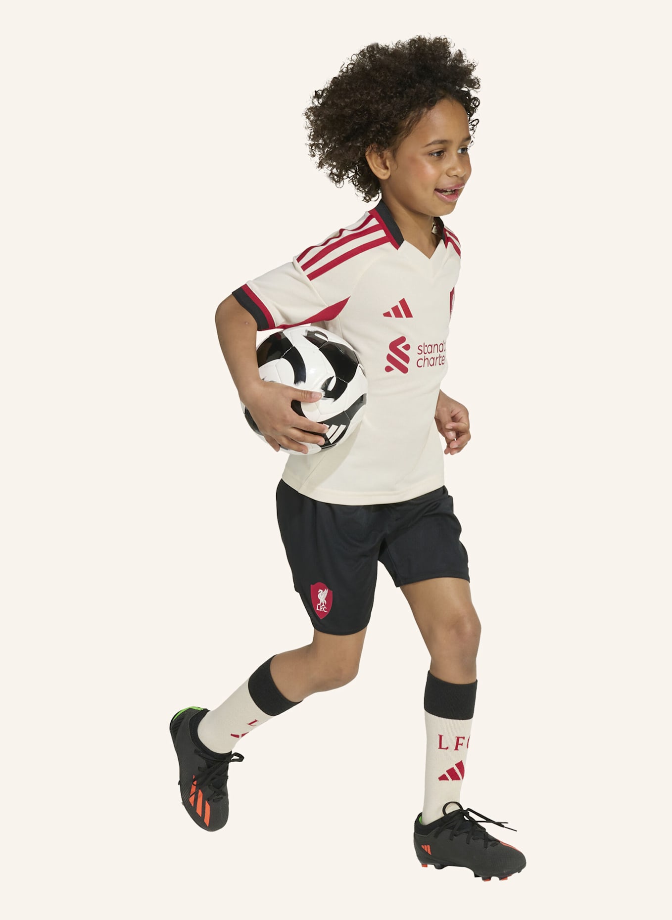 adidas LIVERPOOL FC 25/26 MINI-AUSWÄRTSAUSRÜSTUNG FÜR KINDER: WEISS