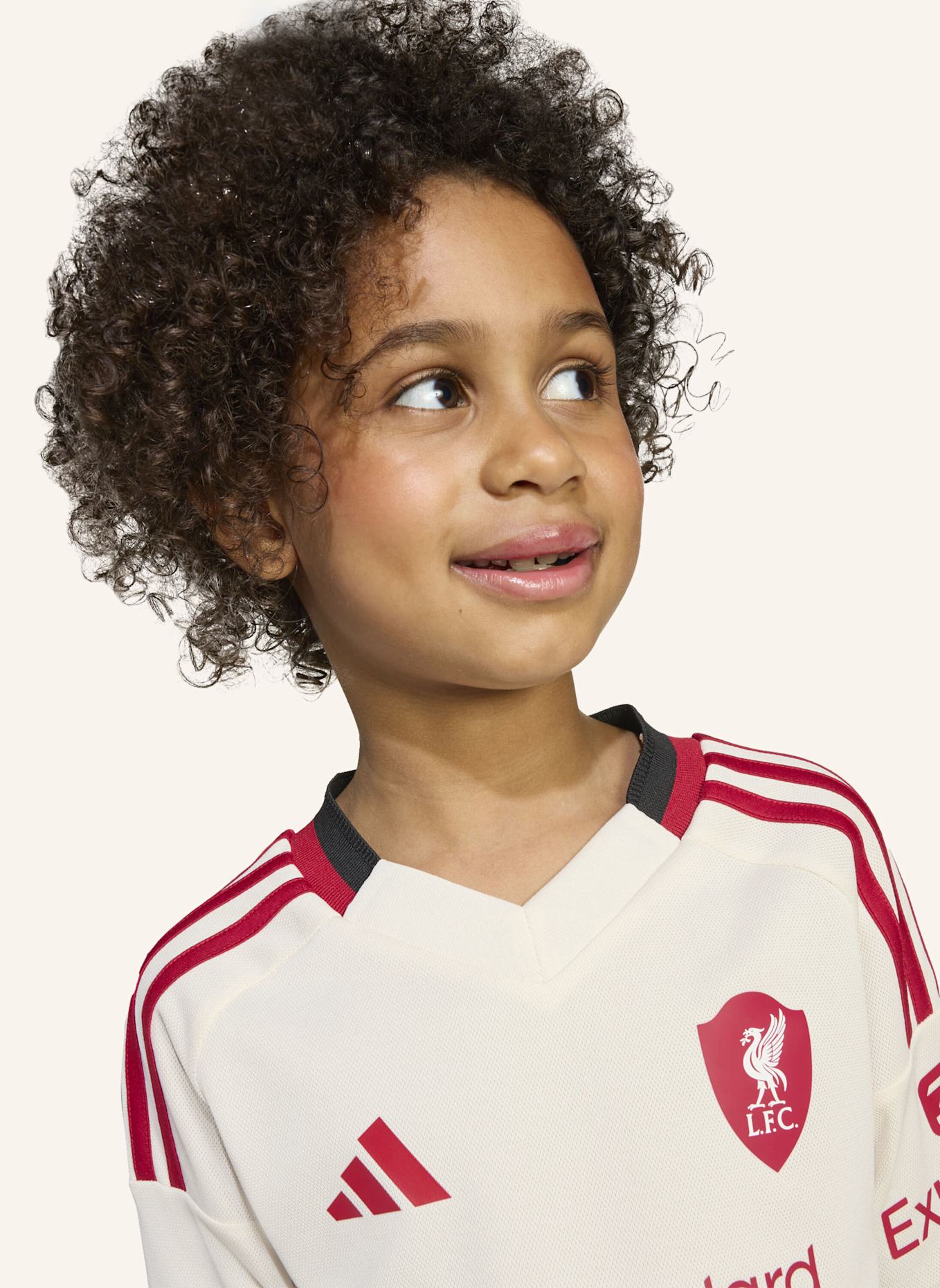adidas LIVERPOOL FC 25/26 MINI-AUSWÄRTSAUSRÜSTUNG FÜR KINDER: WEISS