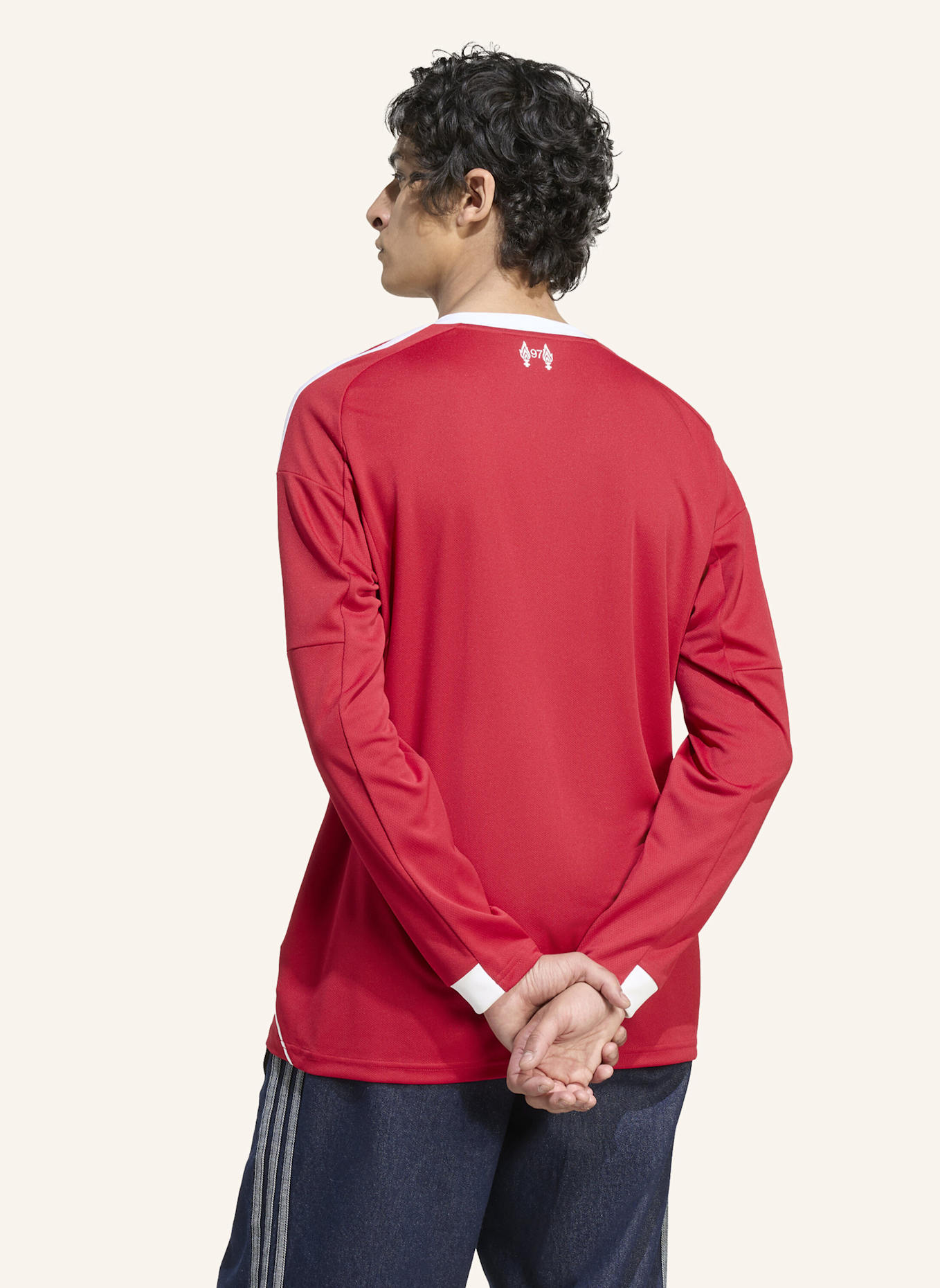 adidas LIVERPOOL FC 25/26 LANGÄRMELIGES HEIMTRIKOT: ROT