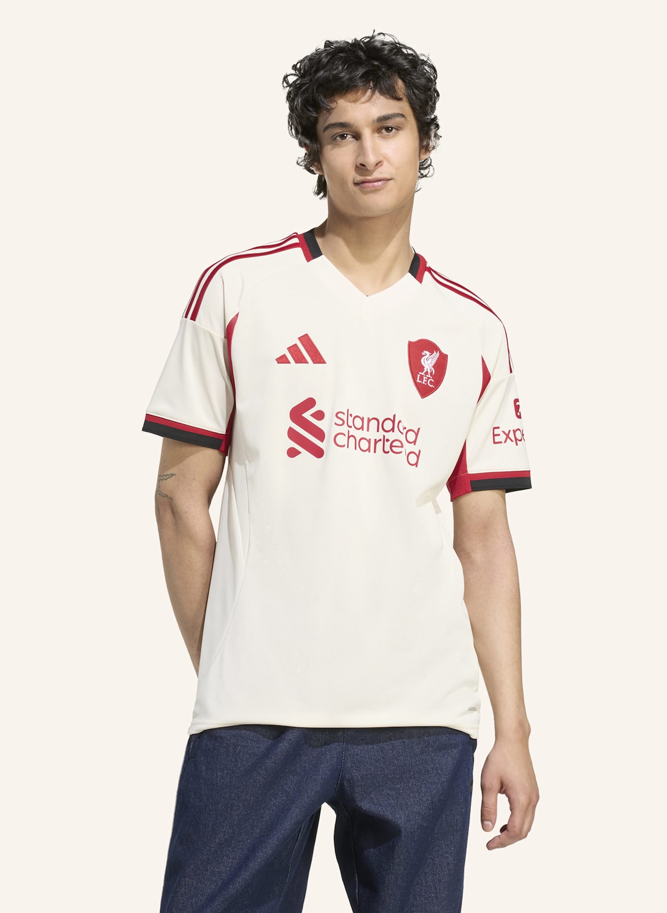 adidas LIVERPOOL FC 25/26 AUSWÄRTSTRIKOT: WEISS