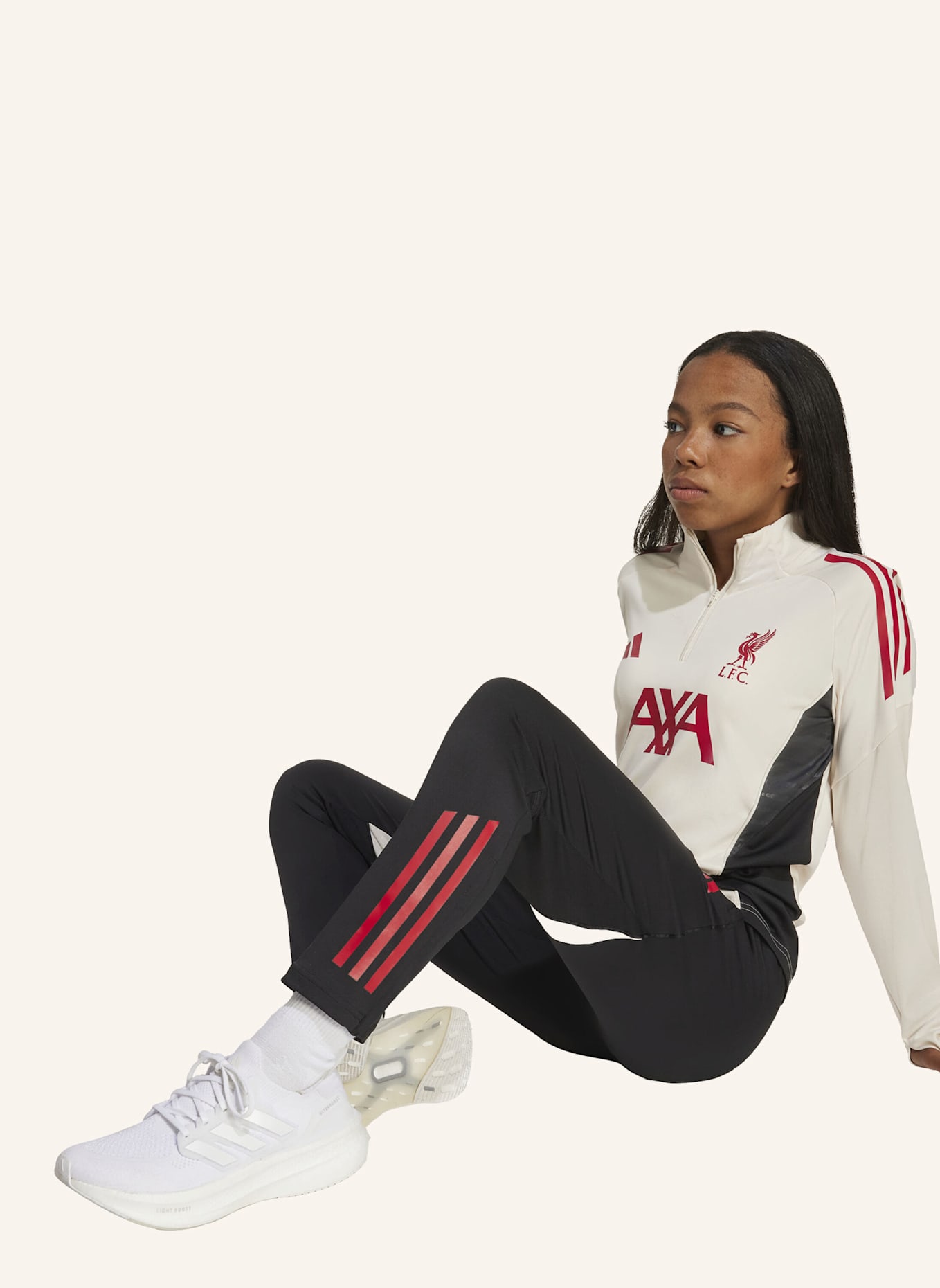 adidas LIVERPOOL FC TIRO 25 COMPETITION TRAININGSOBERTEIL KINDER: WEISS