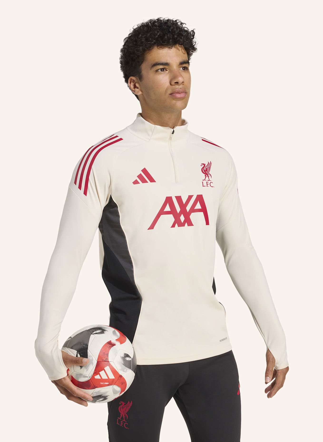 adidas LIVERPOOL FC TIRO 25 COMPETITION TRAININGSOBERTEIL: WEISS