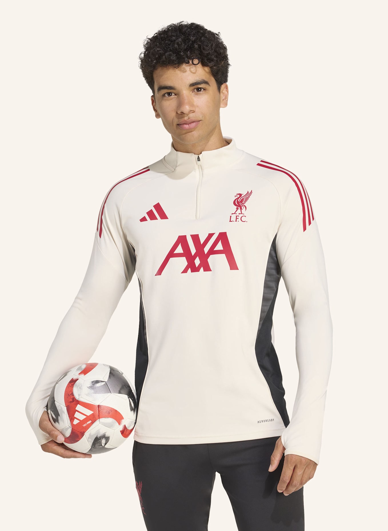 adidas LIVERPOOL FC TIRO 25 COMPETITION TRAININGSOBERTEIL: WEISS