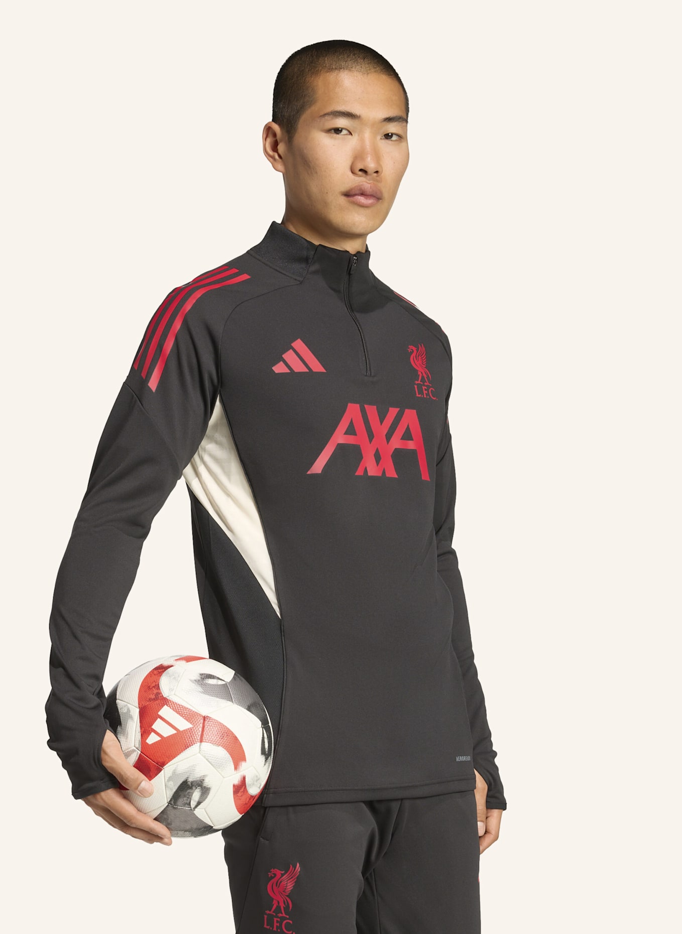 adidas LIVERPOOL FC TIRO 25 COMPETITION TRAININGSOBERTEIL: SCHWARZ