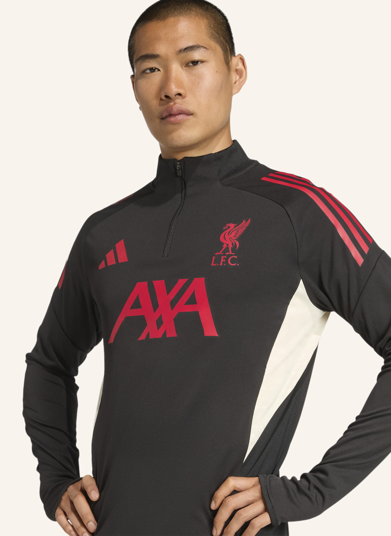 adidas LIVERPOOL FC TIRO 25 COMPETITION TRAININGSOBERTEIL: SCHWARZ
