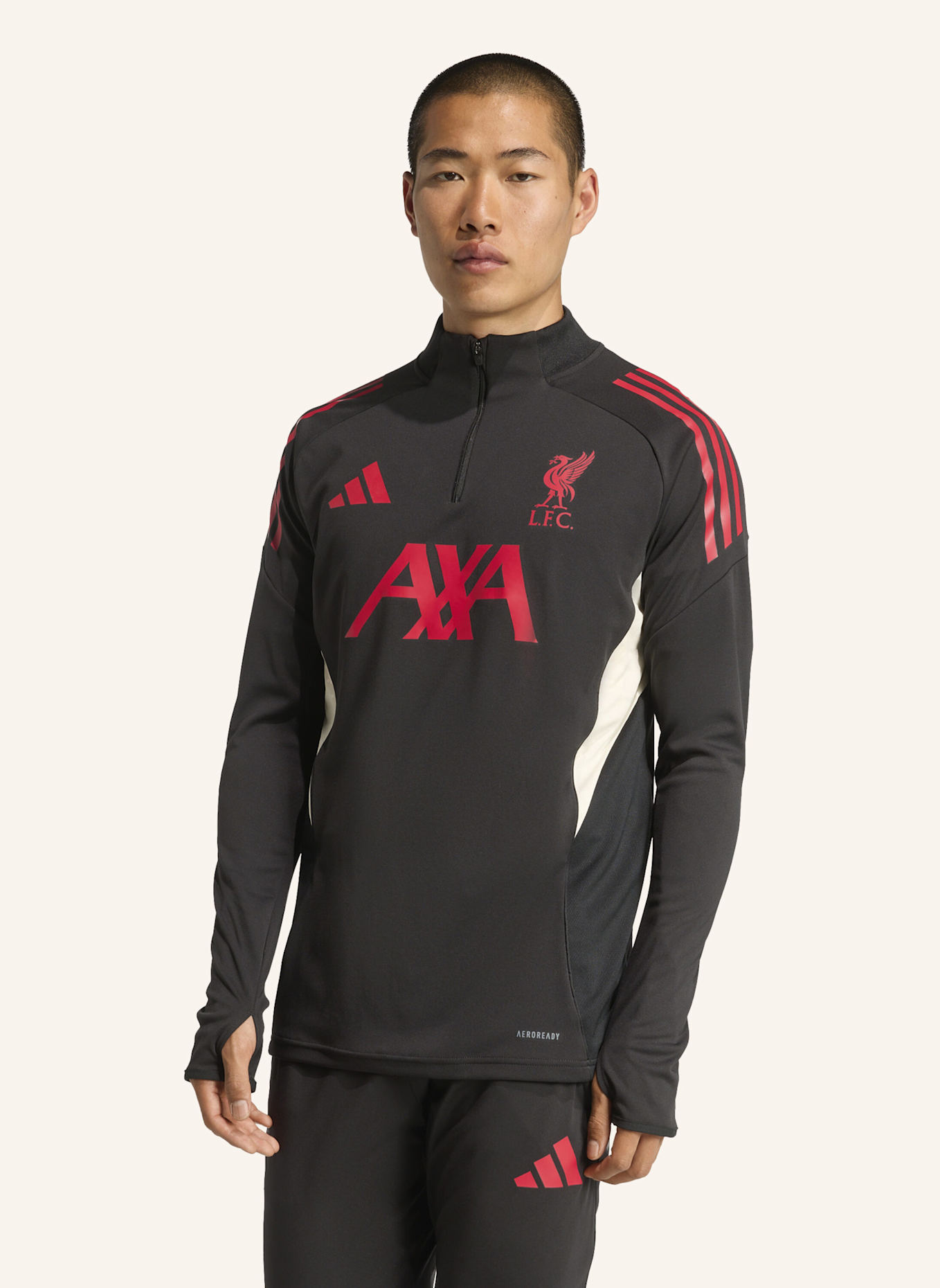 adidas LIVERPOOL FC TIRO 25 COMPETITION TRAININGSOBERTEIL: SCHWARZ