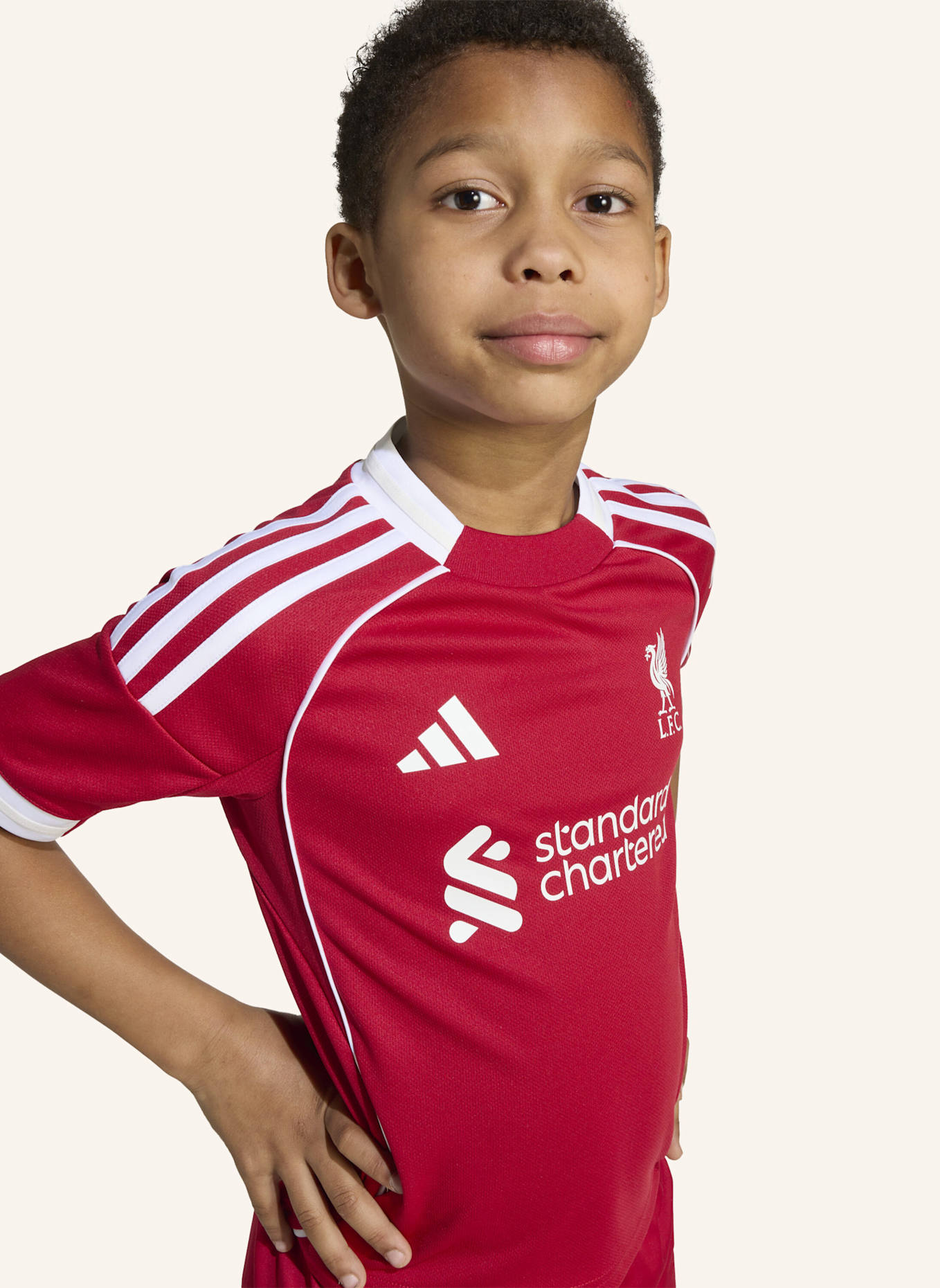 adidas FC LIVERPOOL 25/26 KIDS MINI-HEIMAUSRÜSTUNG: ROT