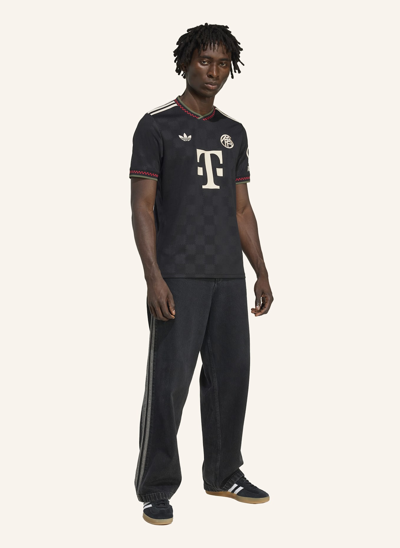 adidas FC BAYERN MÜNCHEN 25/26 AUSWEICHTRIKOT: SCHWARZ/ BEIGE
