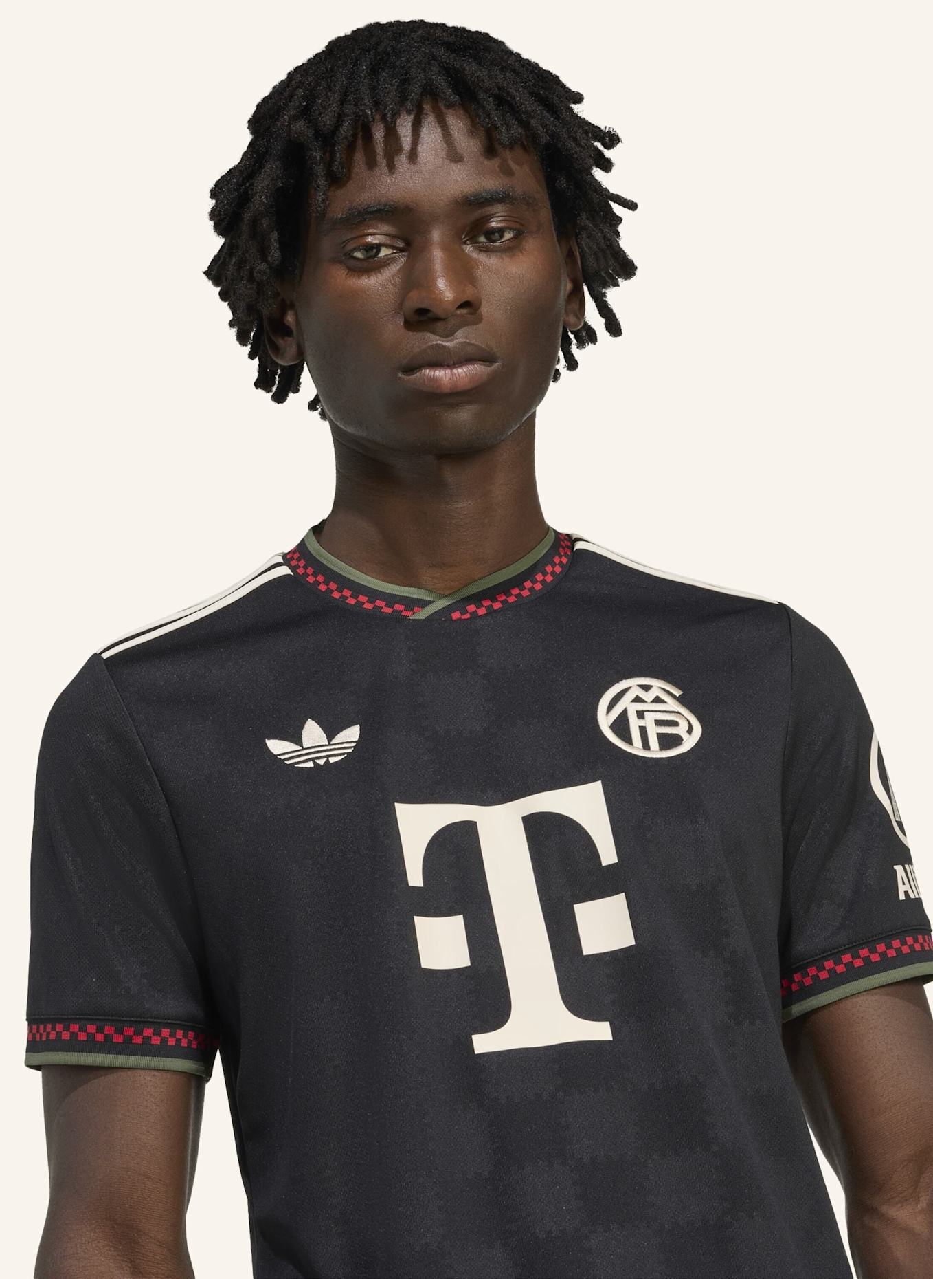 adidas FC BAYERN MÜNCHEN 25/26 AUSWEICHTRIKOT: SCHWARZ/ BEIGE