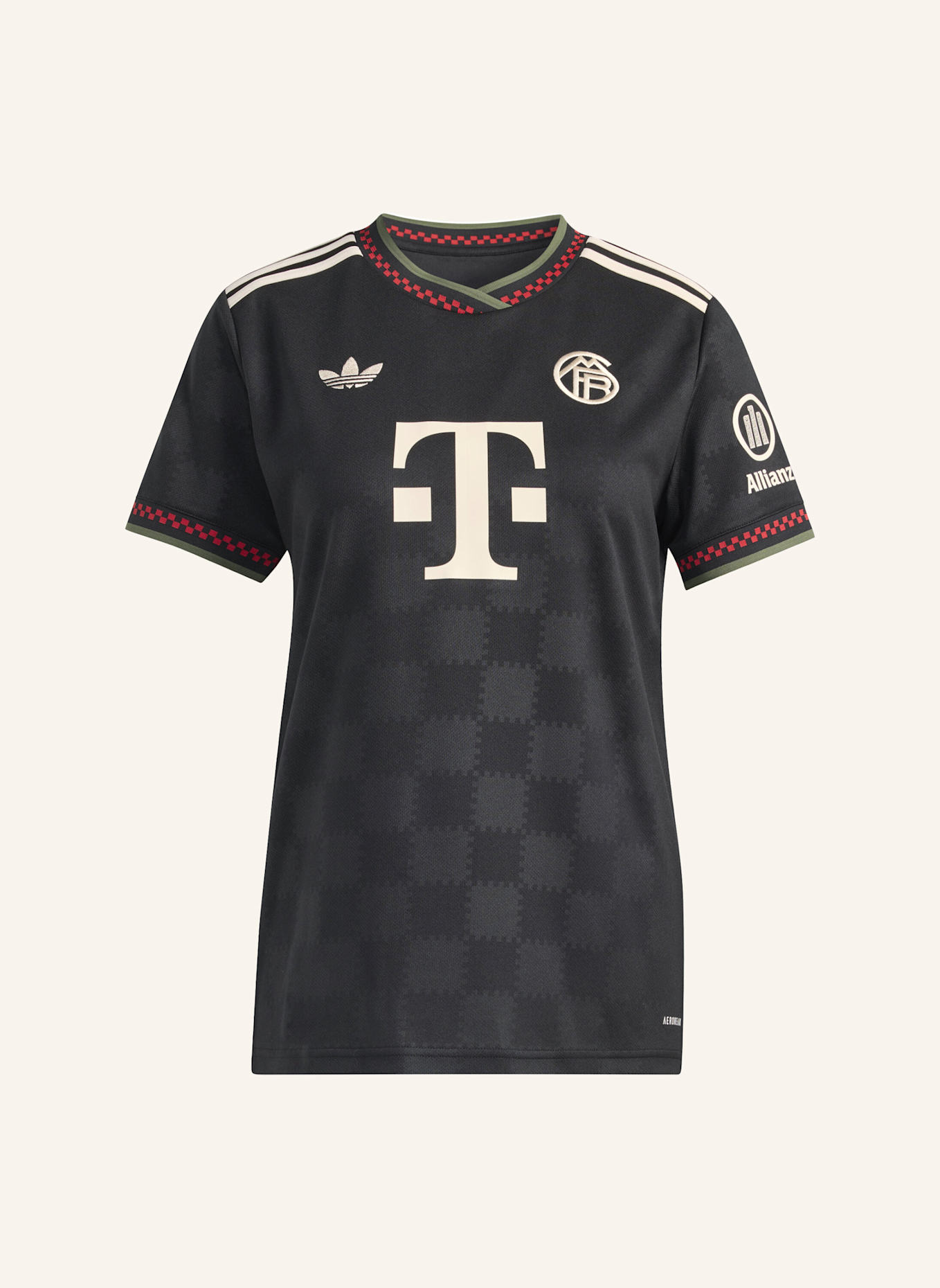 adidas FC BAYERN MÜNCHEN 2025/2026 AUSWEICHTRIKOT: SCHWARZ/ BEIGE