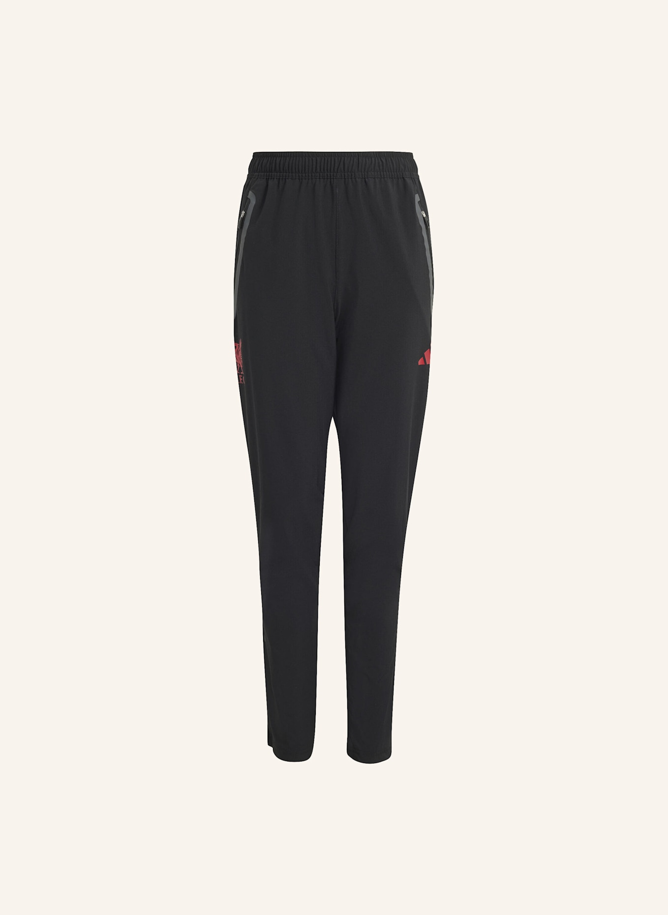 adidas LIVERPOOL FC TIRO 25 COMPETITION VIS TECH REISEHOSE FÜR KINDER: SCHWARZ/ ROT