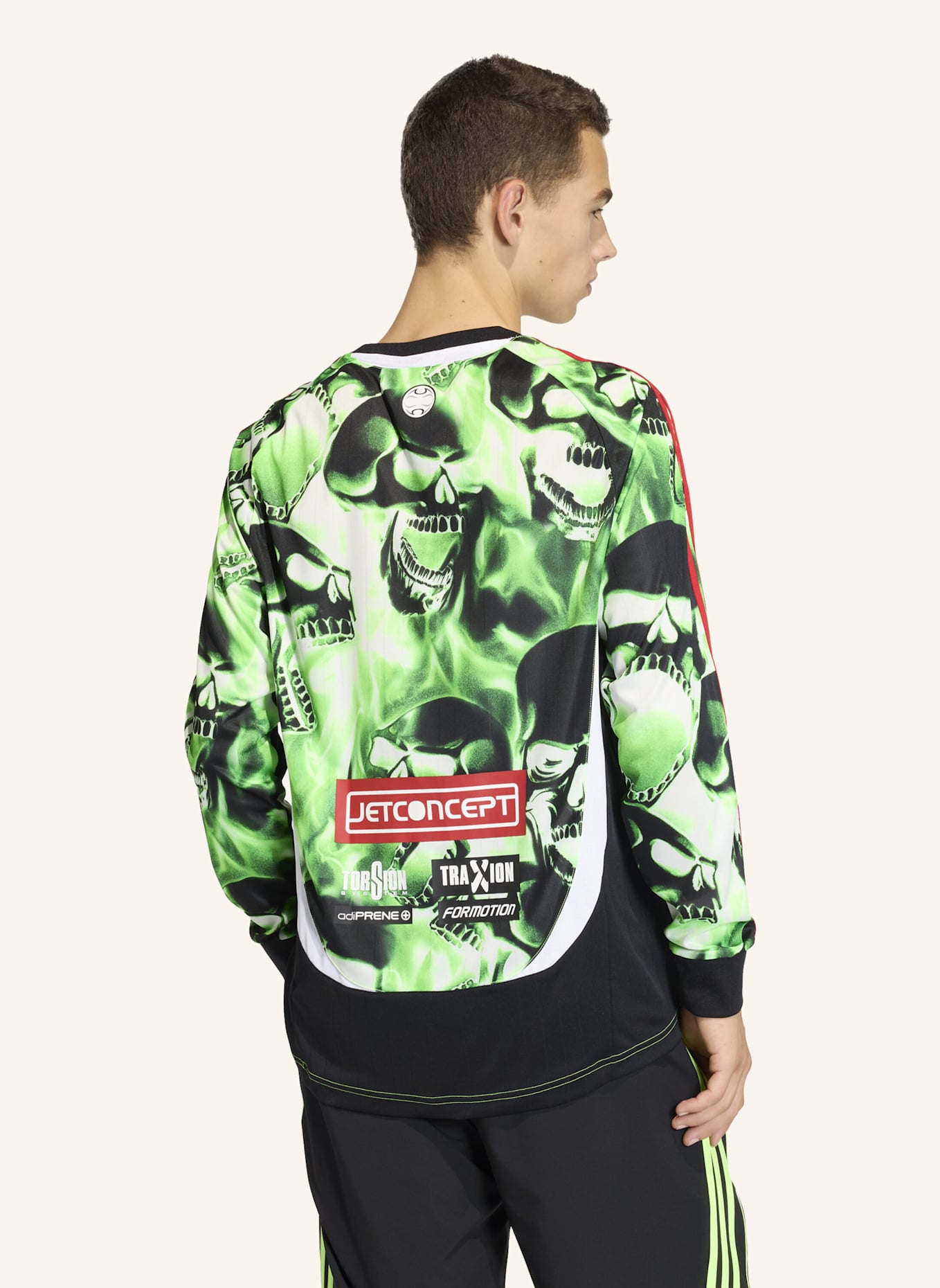 adidas Originals TEAMGEIST MOTO AOP TRIKOT: GRÜN