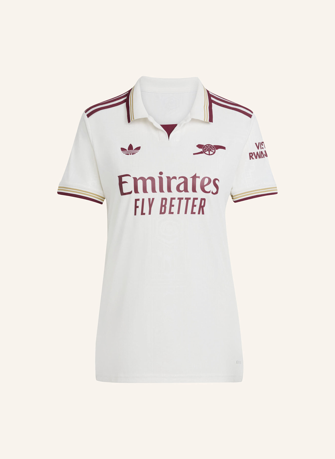 adidas FC ARSENAL 25/26 AUSWEICHTRIKOT: WEISS/ ROT