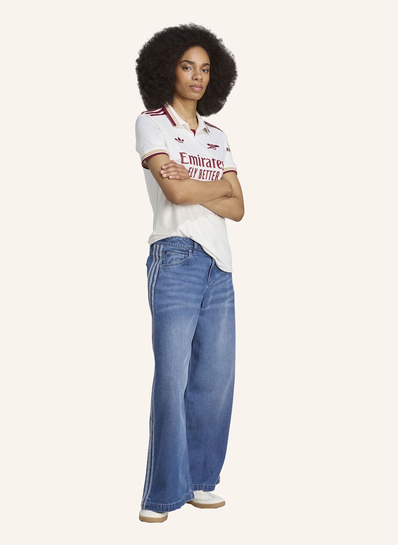 adidas FC ARSENAL 25/26 AUSWEICHTRIKOT: WEISS/ ROT