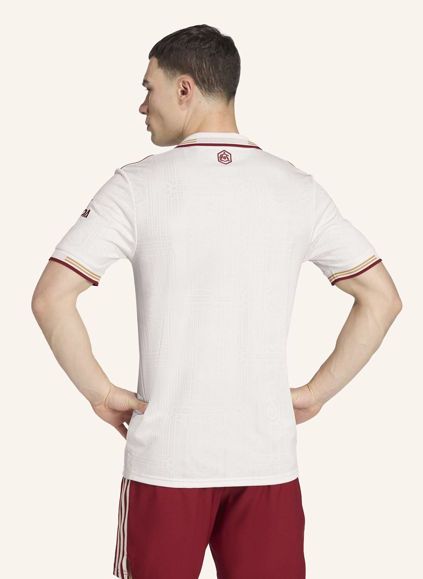 adidas FC ARSENAL 25/26 AUSWEICHTRIKOT AUTHENTIC: WEISS/ ROT