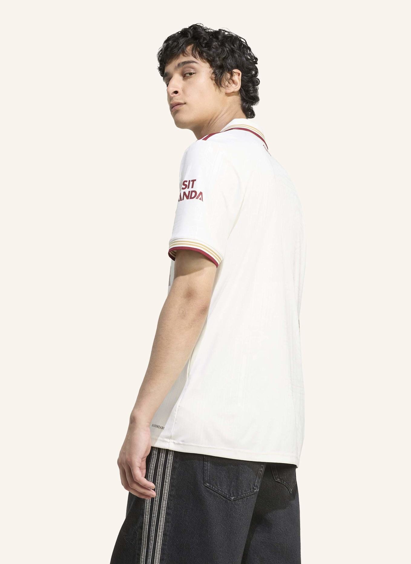 adidas FC ARSENAL 25/26 AUSWEICHTRIKOT: WEISS/ ROT