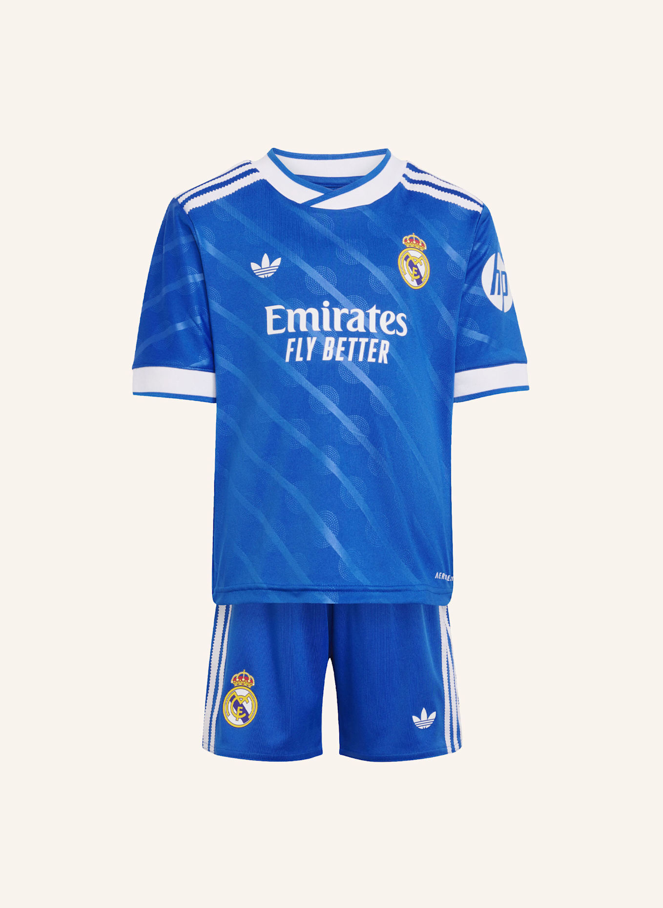 adidas REAL MADRID 25/26 AUSWEICHAUSRÜSTUNG FÜR KINDER: BLAU