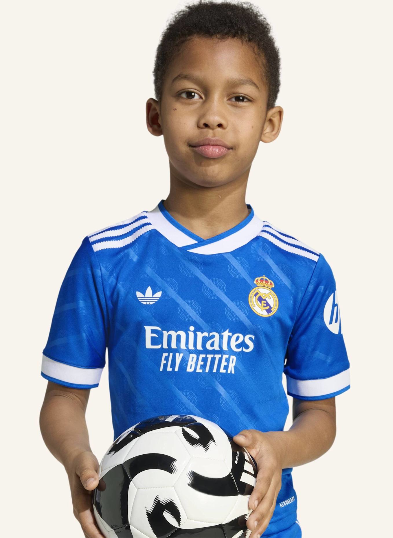adidas REAL MADRID 25/26 AUSWEICHAUSRÜSTUNG FÜR KINDER: BLAU