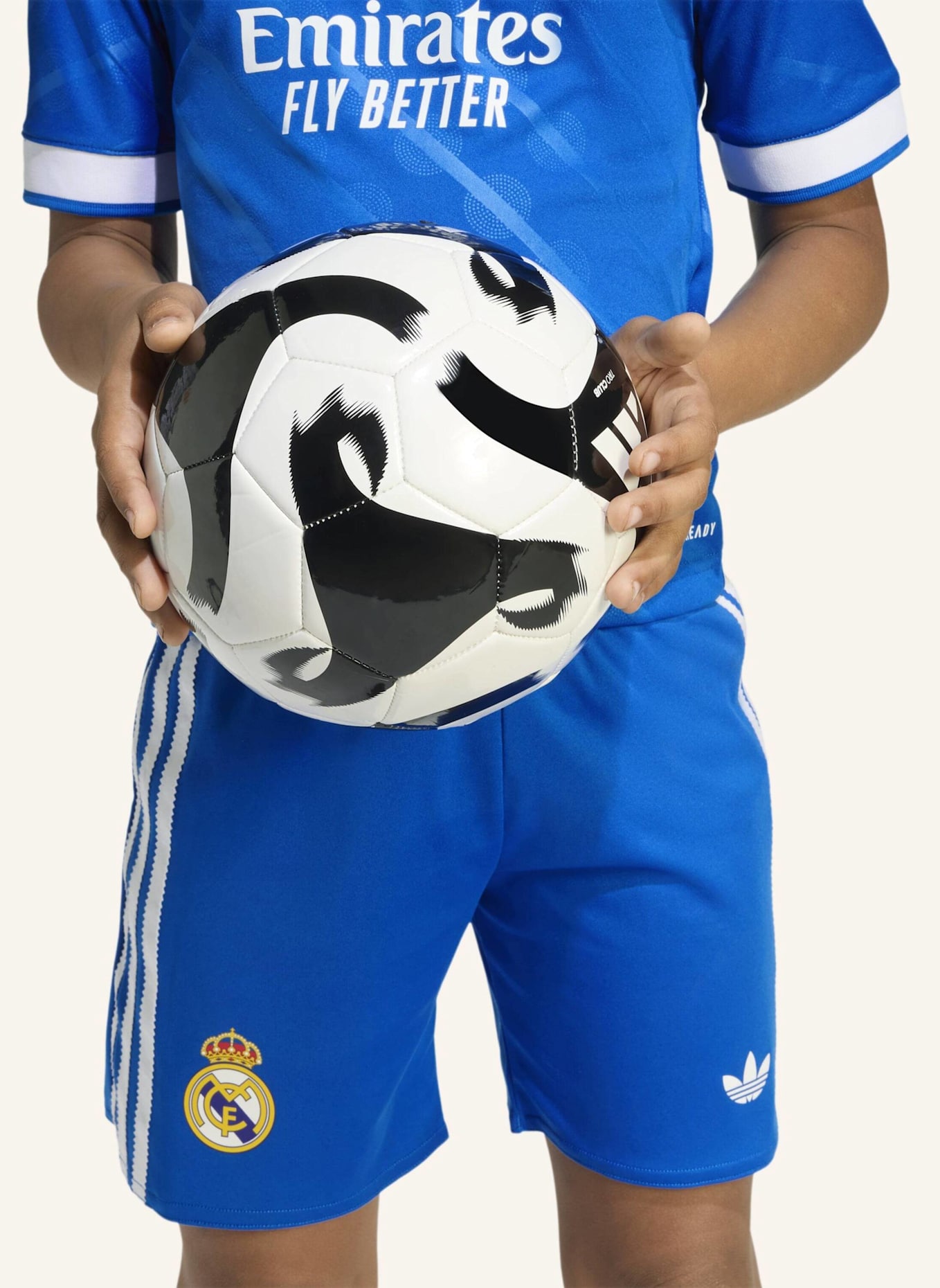 adidas REAL MADRID 25/26 AUSWEICHAUSRÜSTUNG FÜR KINDER: BLAU