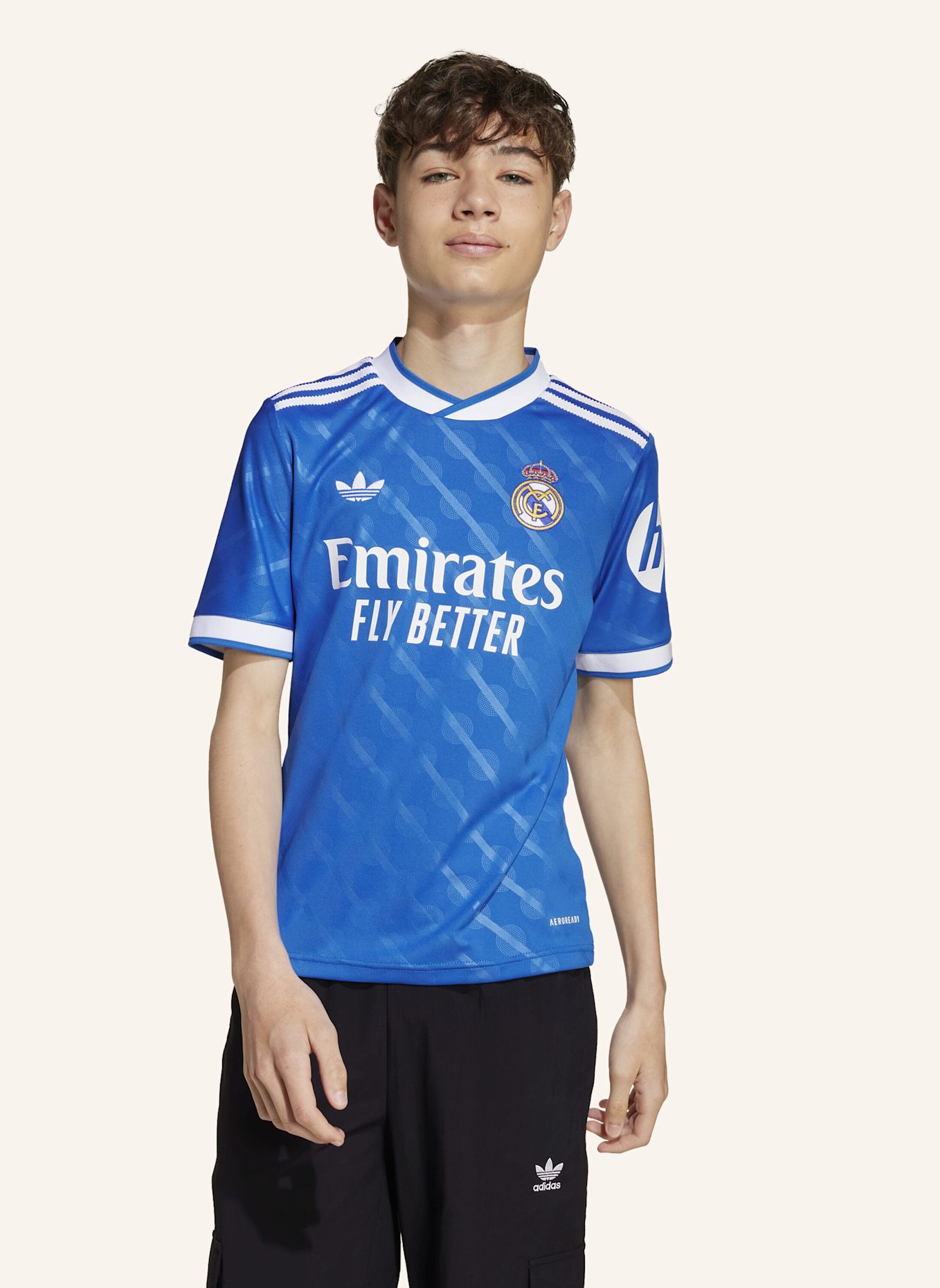 adidas REAL MADRID 25/26 KIDS AUSWEICHTRIKOT KINDER: BLAU