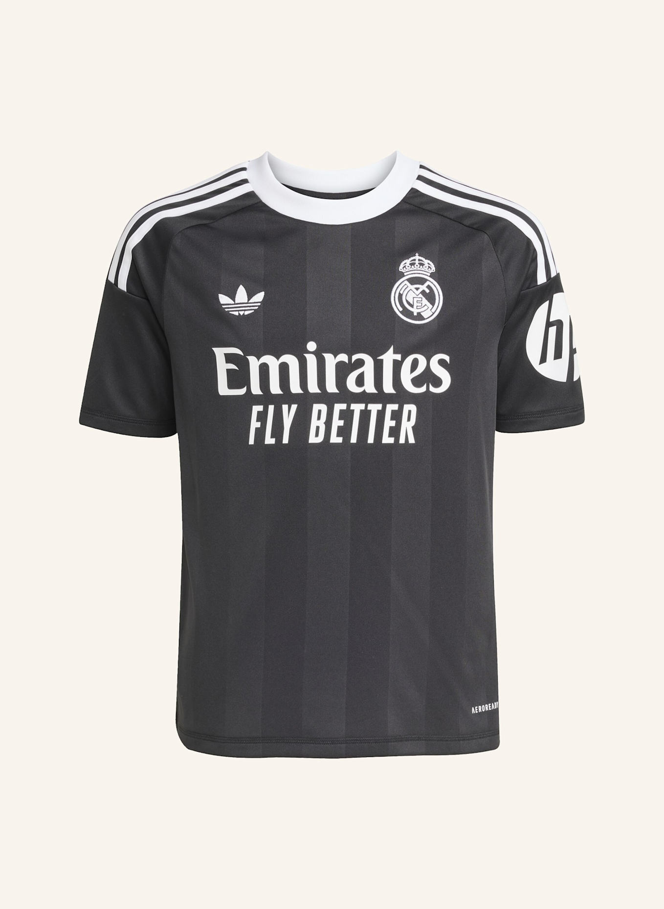 adidas REAL MADRID 25/26 TORWART-AUSWEICHTRIKOT FÜR KINDER: SCHWARZ