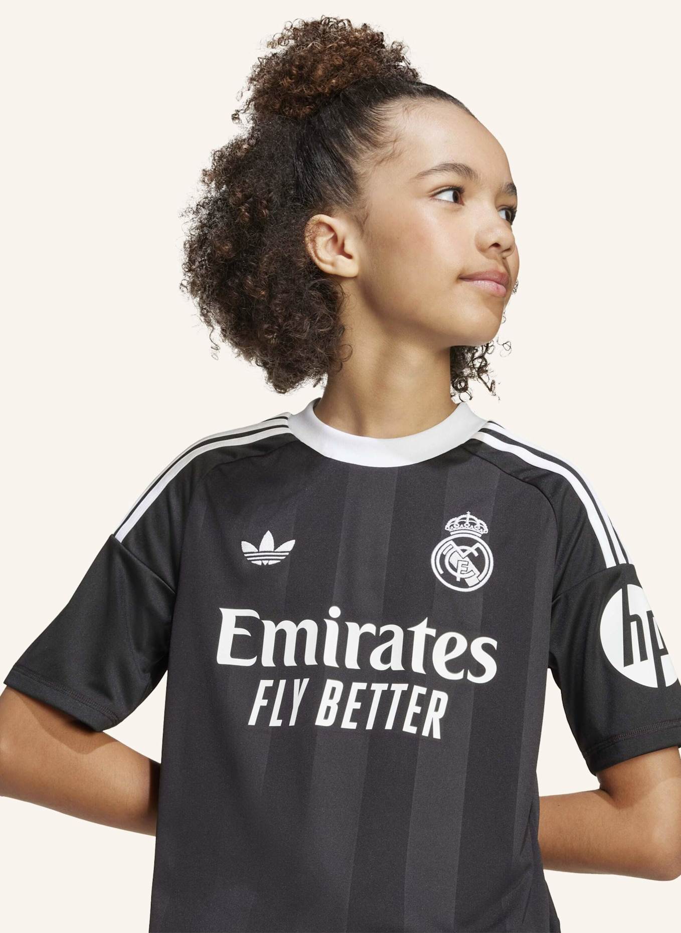 adidas REAL MADRID 25/26 TORWART-AUSWEICHTRIKOT FÜR KINDER: SCHWARZ