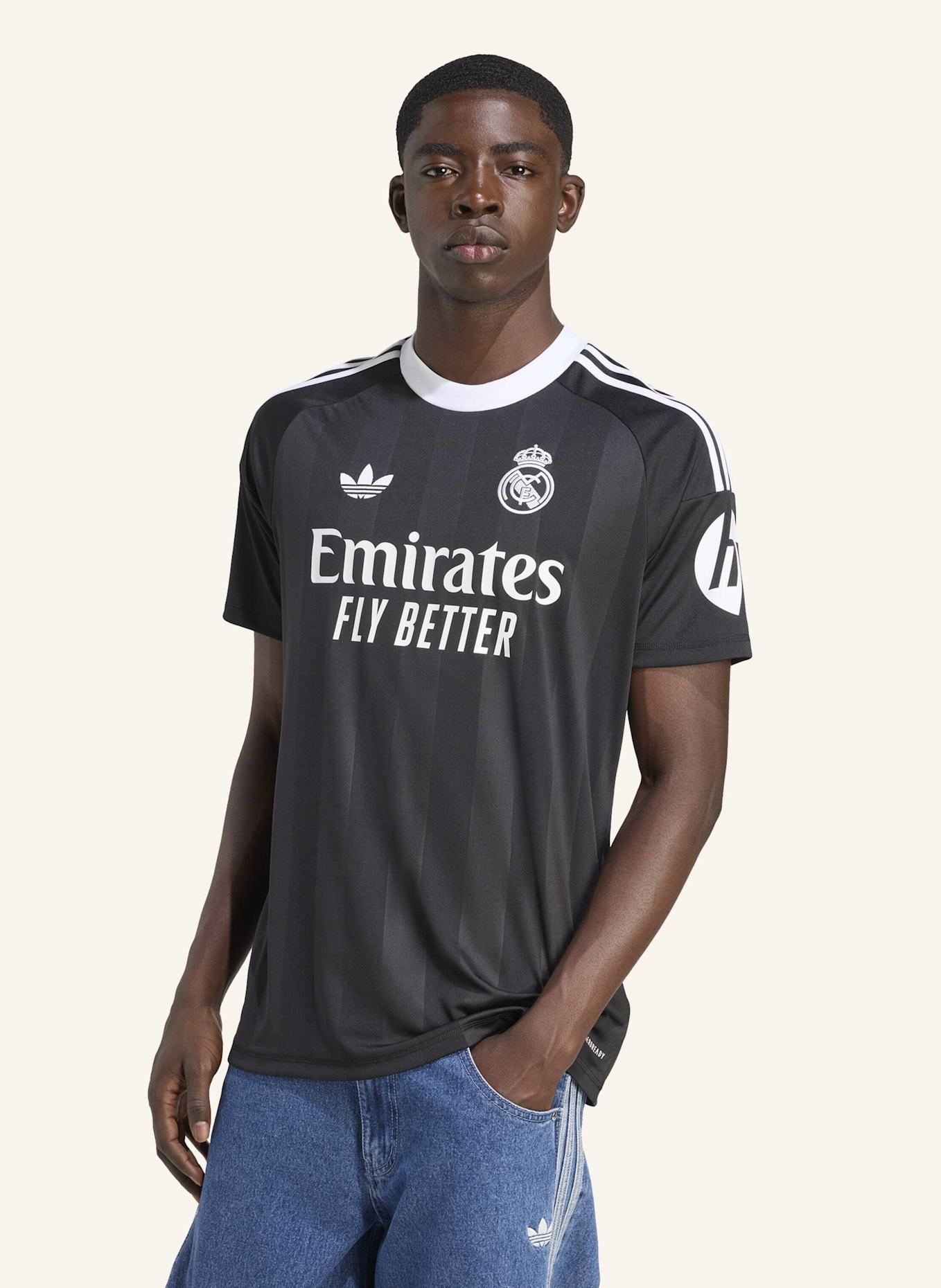 adidas REAL MADRID 25/26 TORWART-AUSWEICHTRIKOT: SCHWARZ