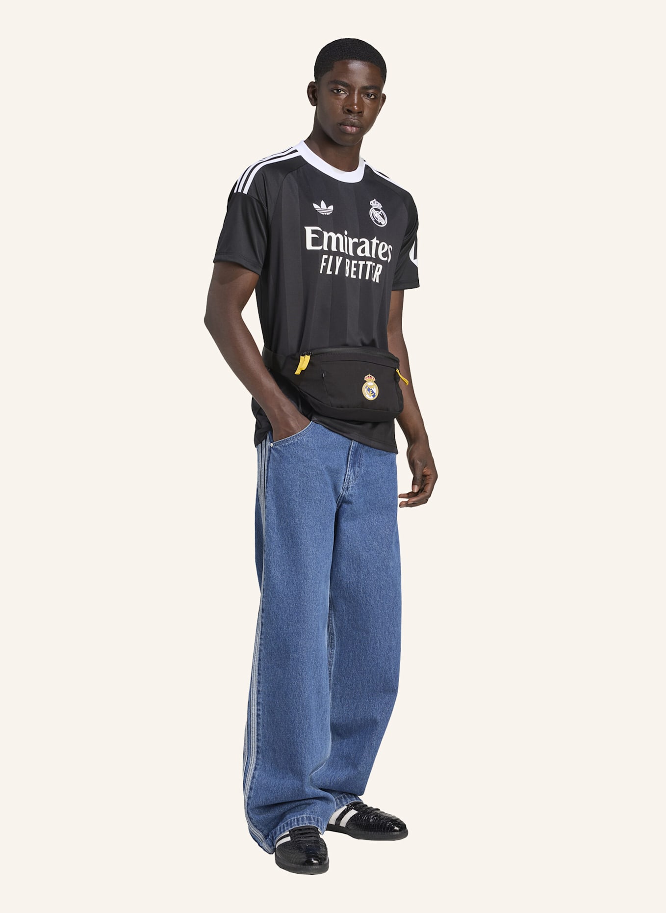 adidas REAL MADRID 25/26 TORWART-AUSWEICHTRIKOT: SCHWARZ