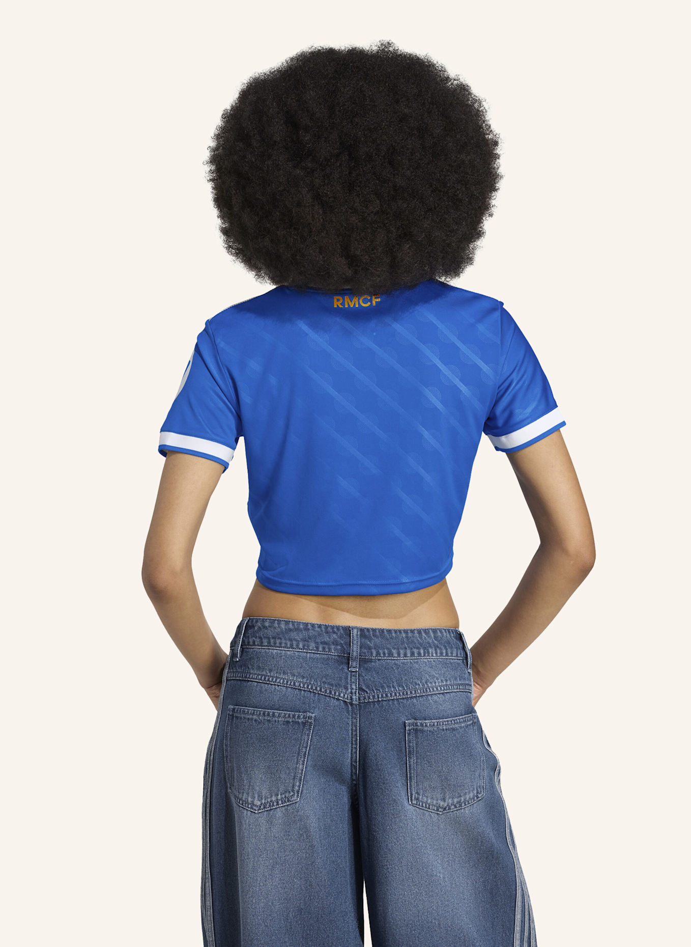 adidas REAL MADRID 25/26 KÜRZER GESCHNITTENES AUSWEICHTRIKOT: BLAU