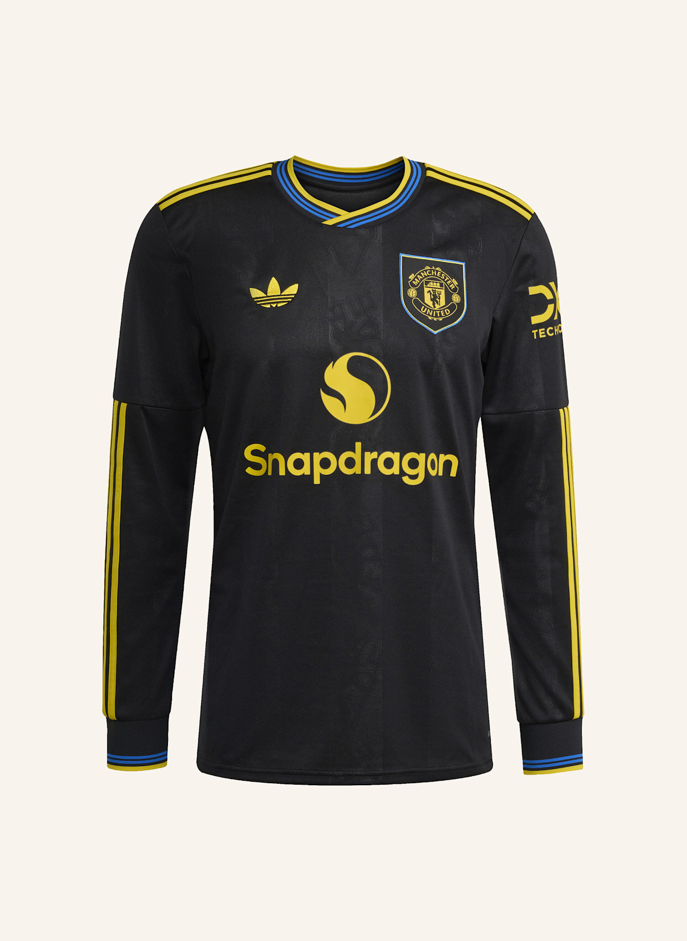 adidas MANCHESTER UNITED 25/26 LANGÄRMELIGES AUSWEICHTRIKOT: SCHWARZ