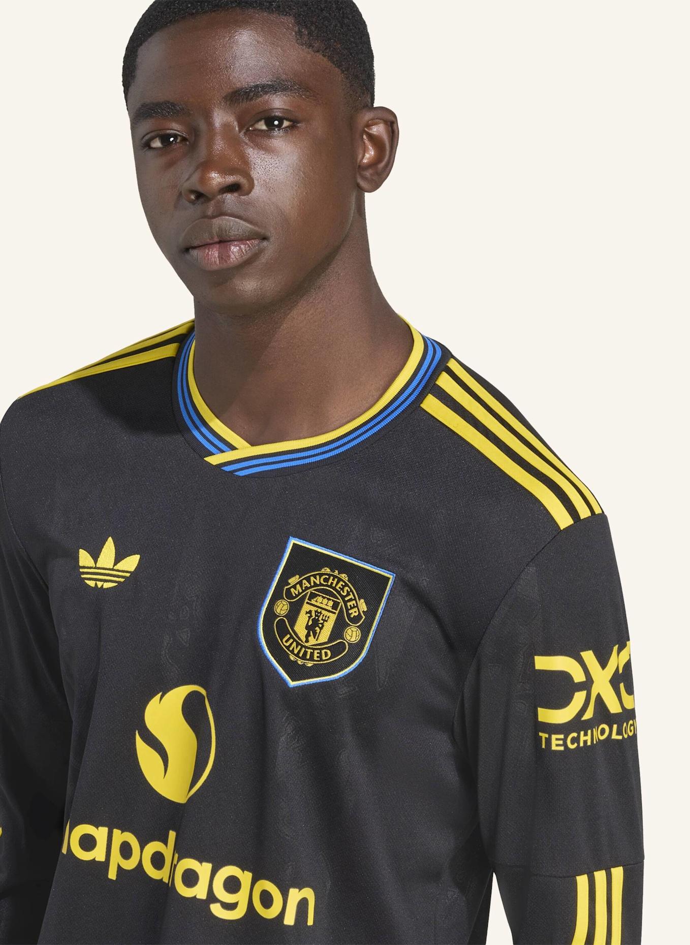 adidas MANCHESTER UNITED 25/26 LANGÄRMELIGES AUSWEICHTRIKOT: SCHWARZ